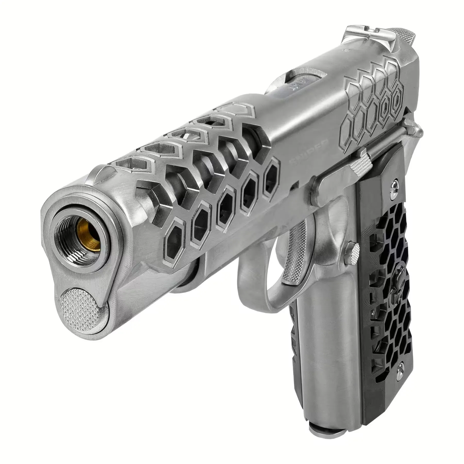 WE 1911 Hex Gen 2 Silver GBB Softair Pistole