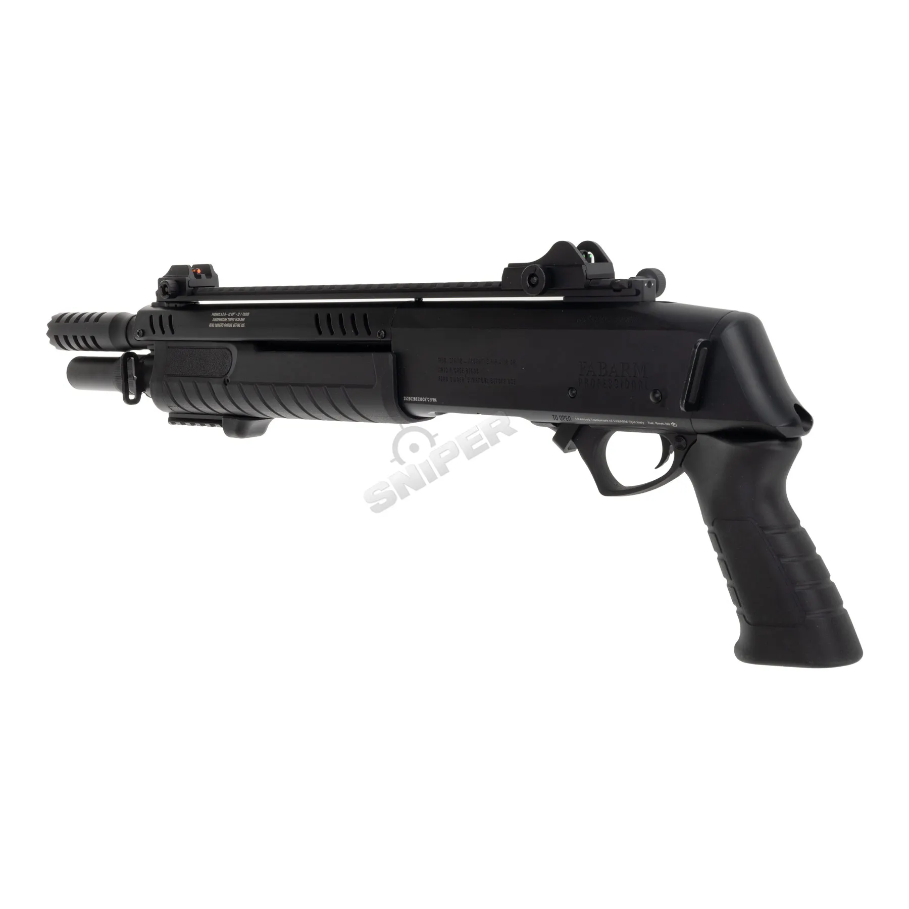 Fabarm STF12 Short 11" Gas Pumpgun, Black