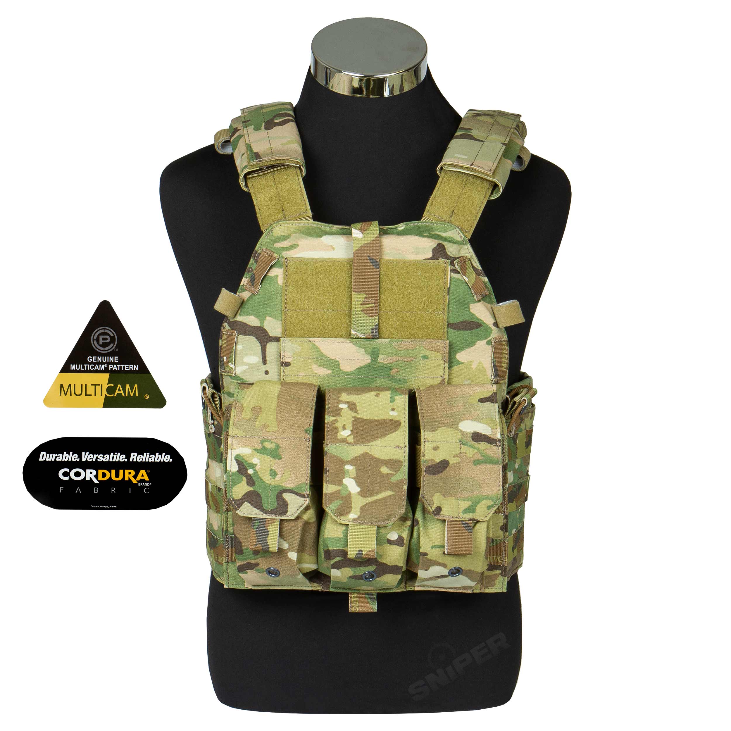 Taktischer Plattenträger Pouch Type, Multicam