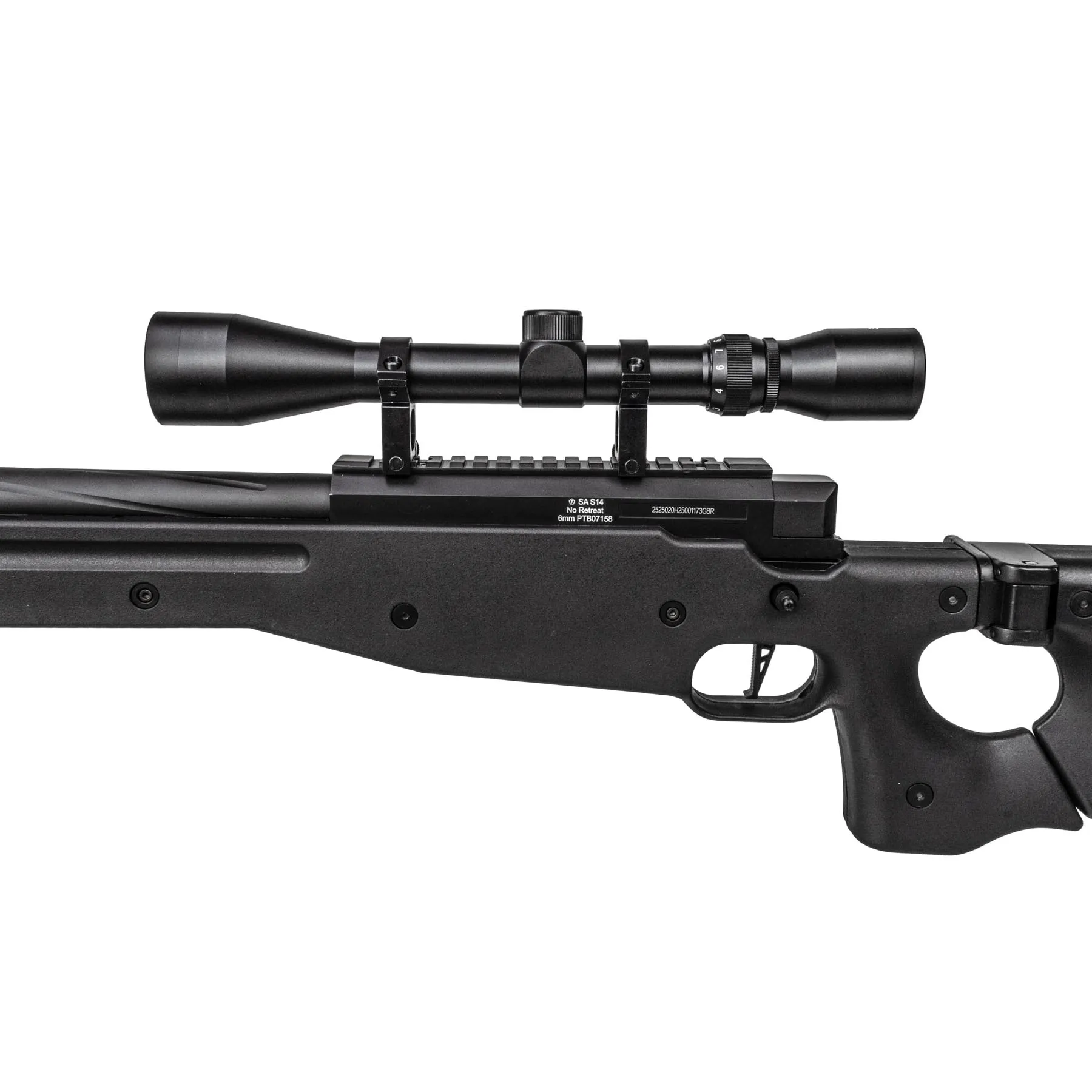 WELL MB08 L96 Upgraded Version w/ Scope & Bipod, Black