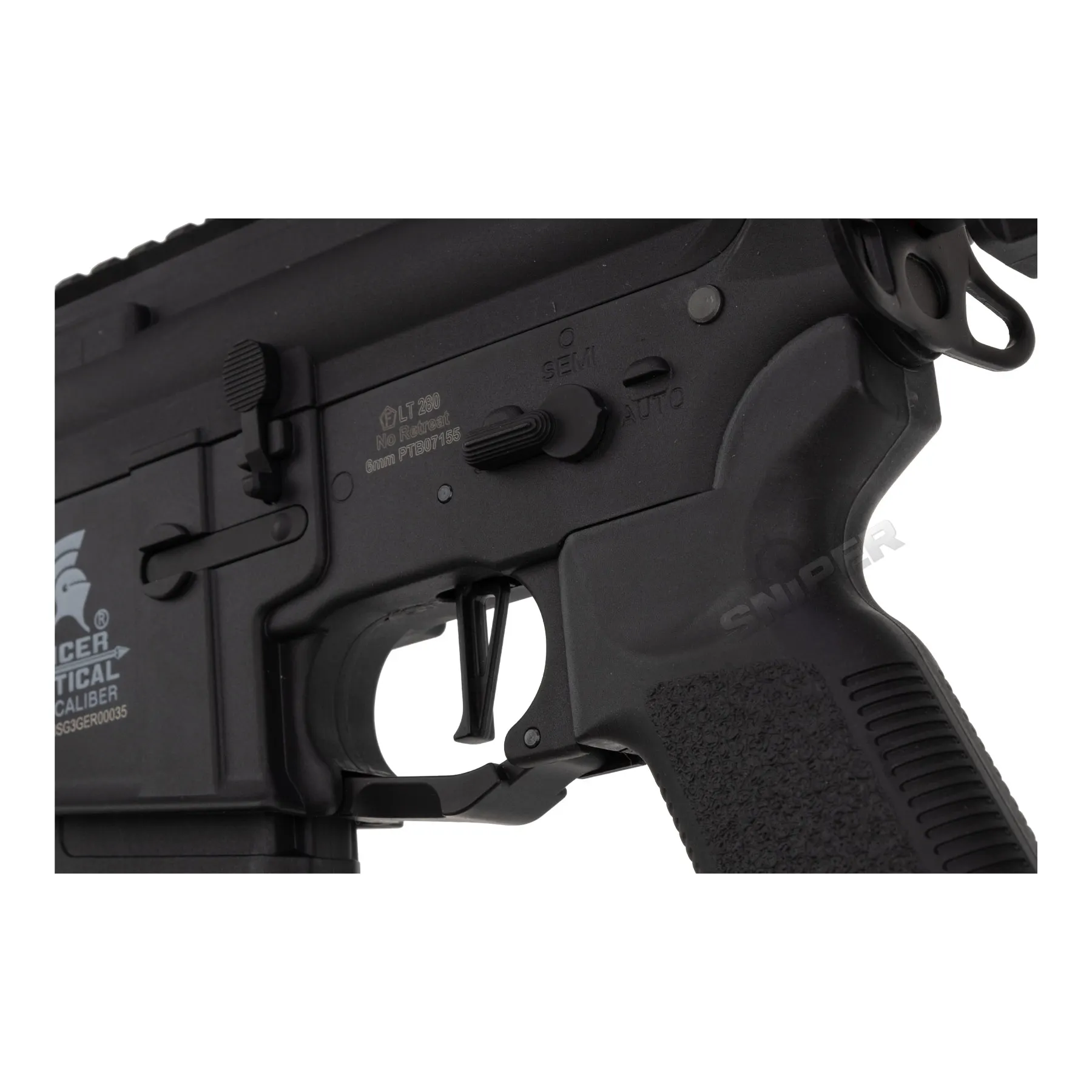 Einsteiger Set #1 - Lancer LT-32 Sparta Gen 3 w/ Nebula ETU (S)AEG, Black Lancer LT-32 Sparta Gen 3 w/ Nebula ETU (S)AEG, Black