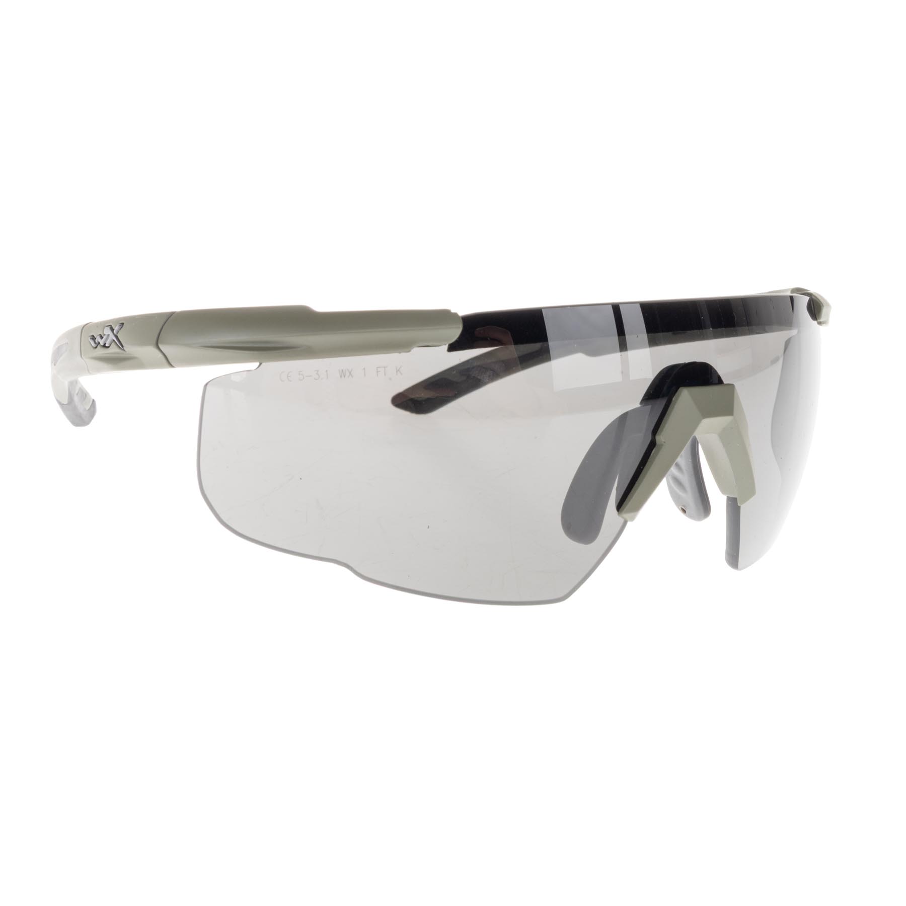 WileyX Saber Advanced OD Frame Goggles, Grey/Clear/Light Rust Lens
