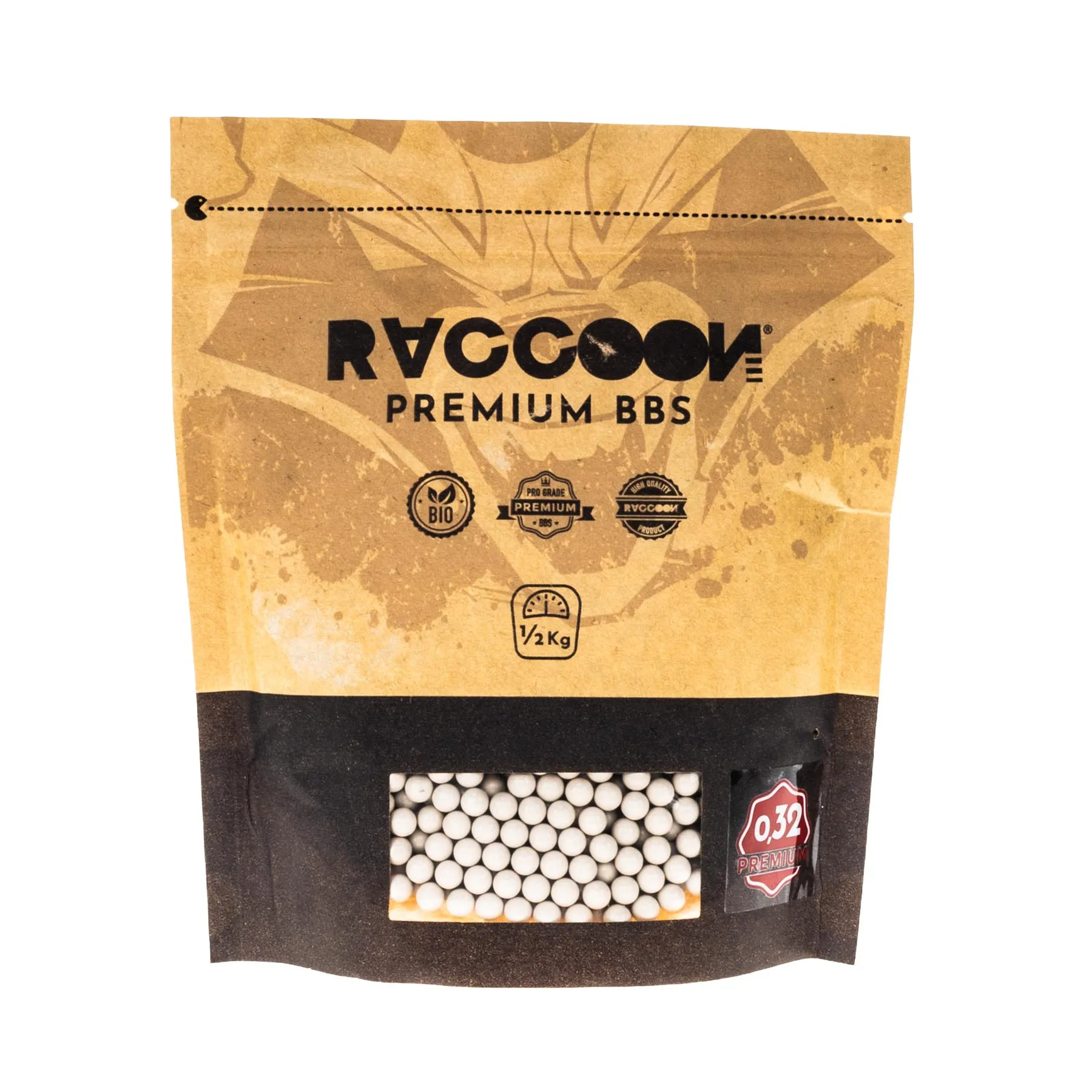 Raccoon Premium Bio BBs 0,32g, 1/2KG Raccoon Premium Bio BBs 0,32g, 1/2KG