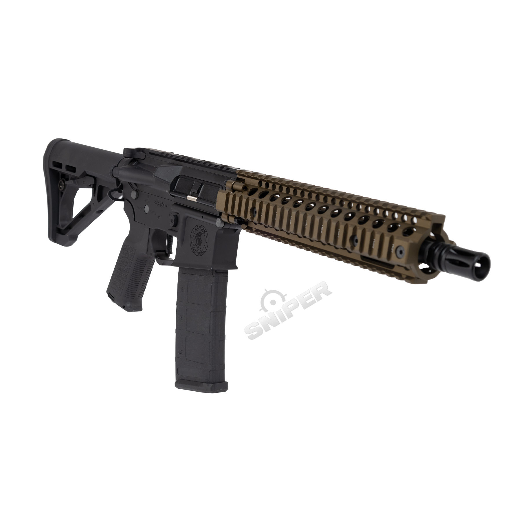 Einsteiger Set #2 - Lancer MK18 Gen3 ETU Full Metal (S)AEG, Black/Bronze