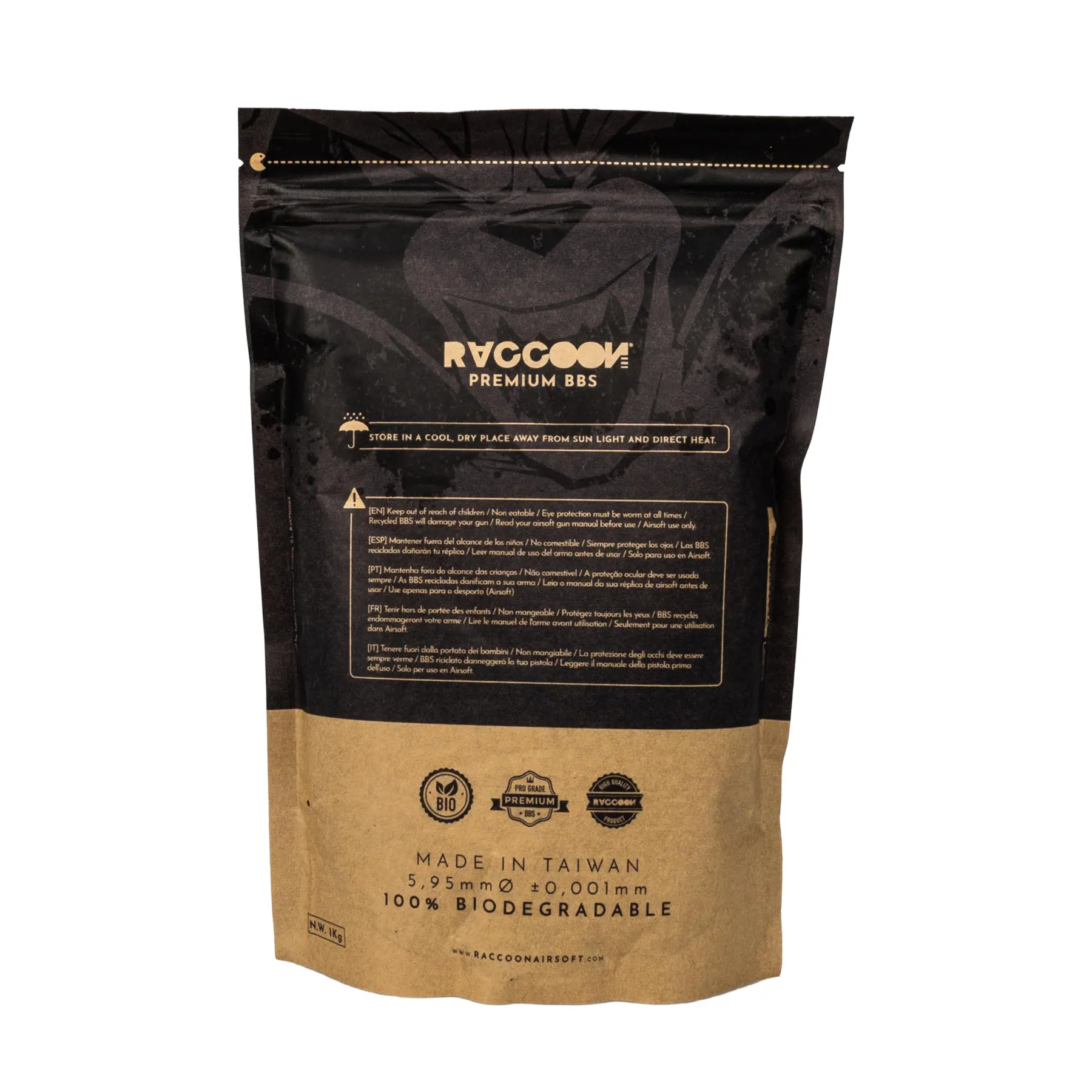 Raccoon Premium Bio BBs 0,30g, 1KG Raccoon Premium Bio BBs 0,30g, 1KG