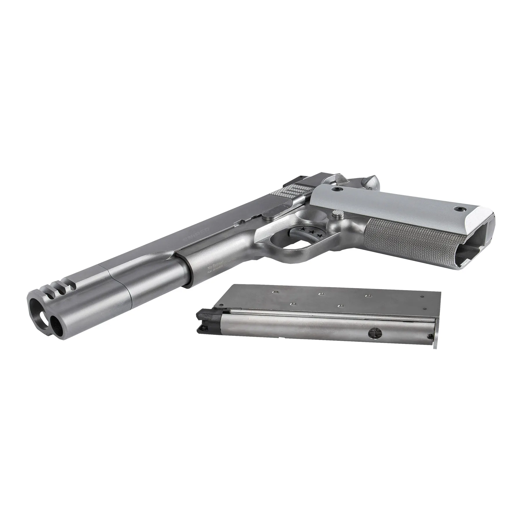 AW Custom NE3101 1911 Silver GBB Softair Pistole