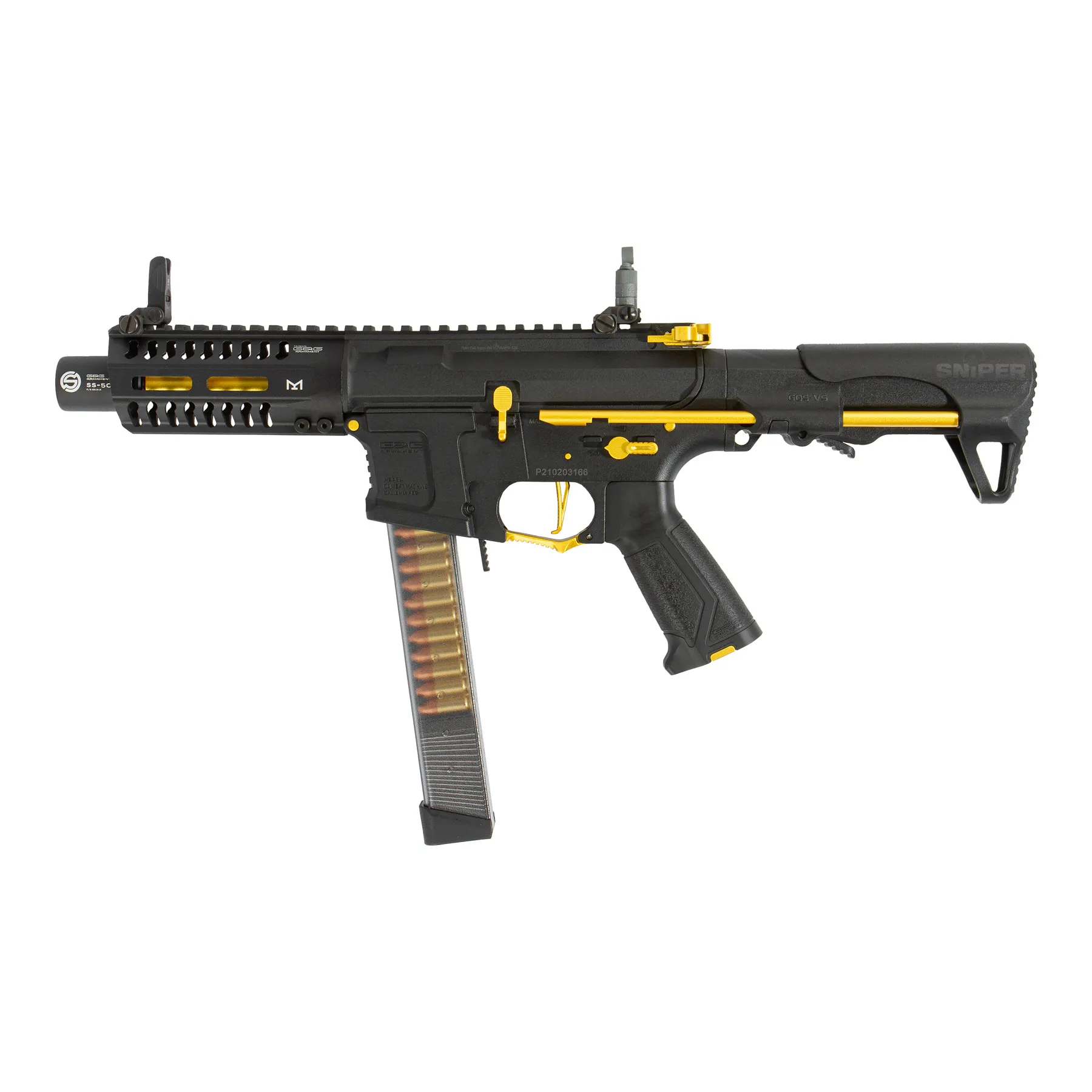 G&G ARP 9 Stealth (S)AEG, Gold
