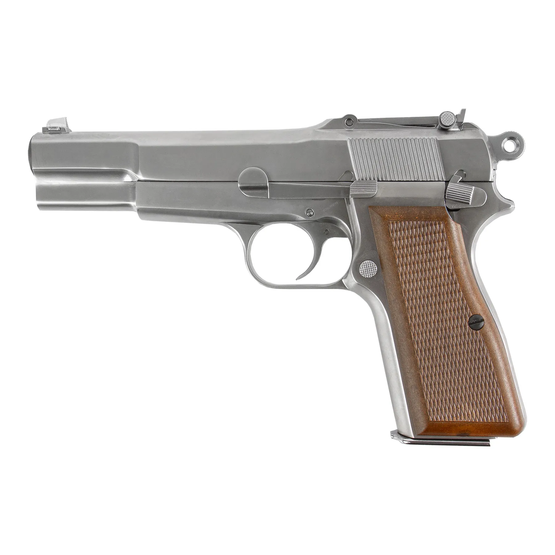 WE Hi-Power Full Metal Silver GBB Softair Pistole