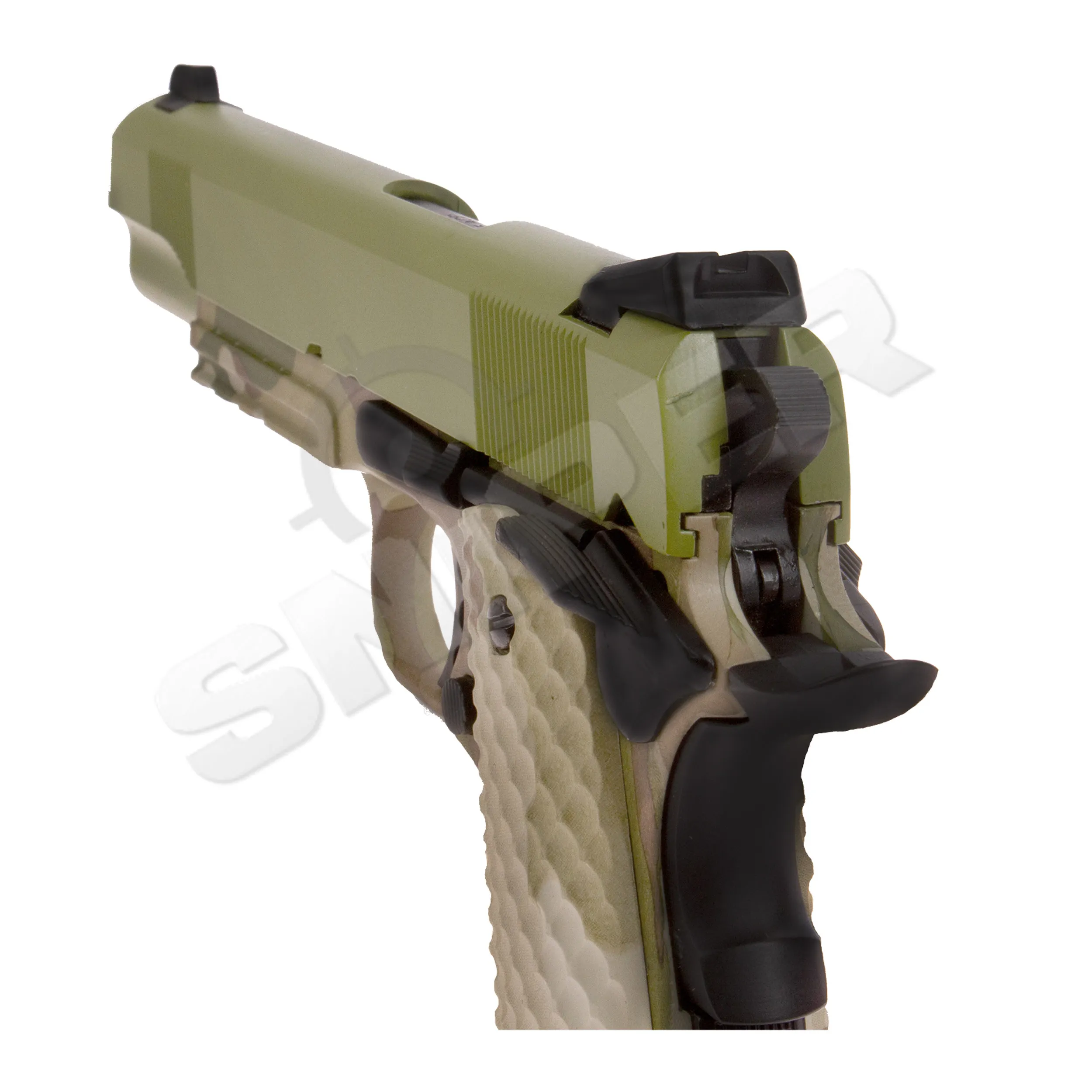 Raven 1911 MEU Railed GBB, Camo/Green