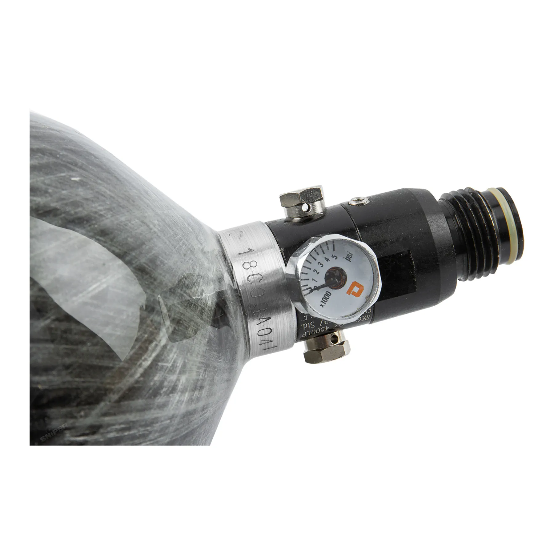 Carbon HPA Tank ink. Regulator, 1l, 4500 PSI Carbon HPA Tank ink. Regulator, 1l, 4500 PSI
