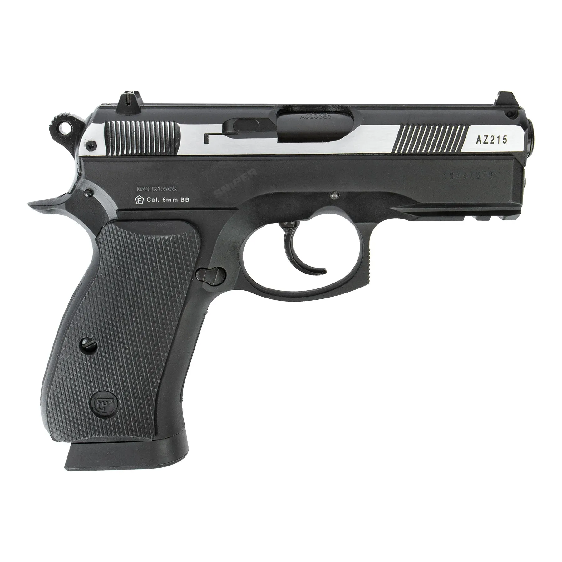CZ 75D Compact, NBB, Co2, Silver