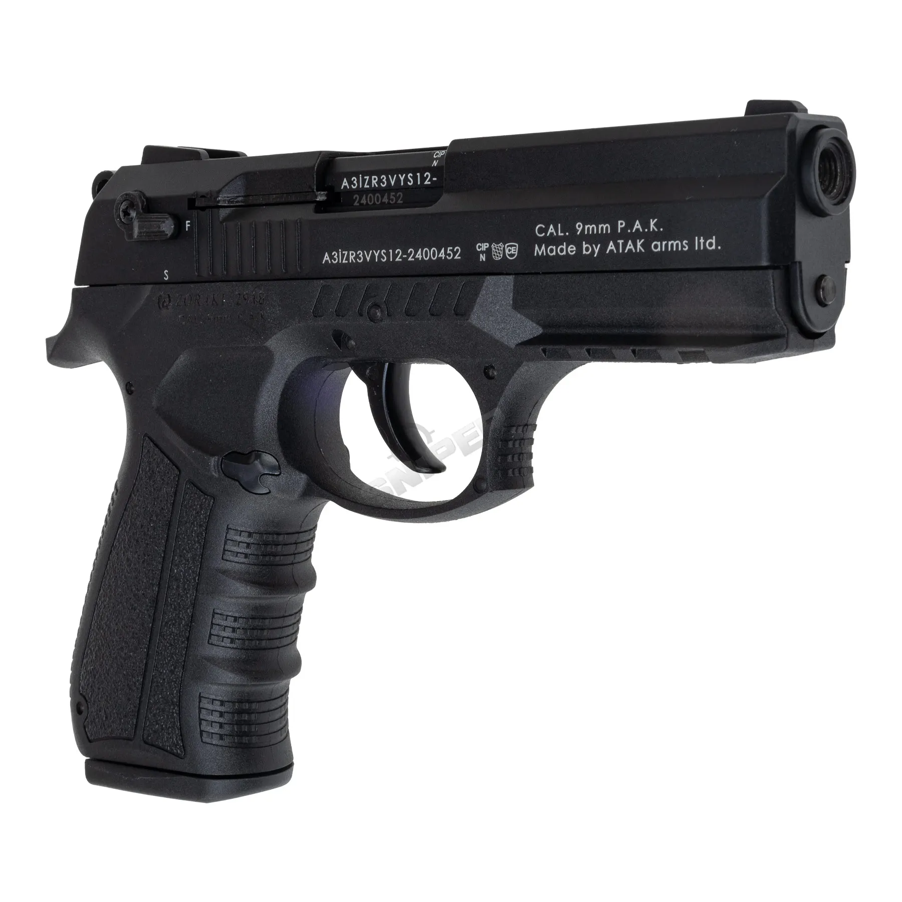 Zoraki 2-918 9mm P.A.K. Schreckschusspistole, Black