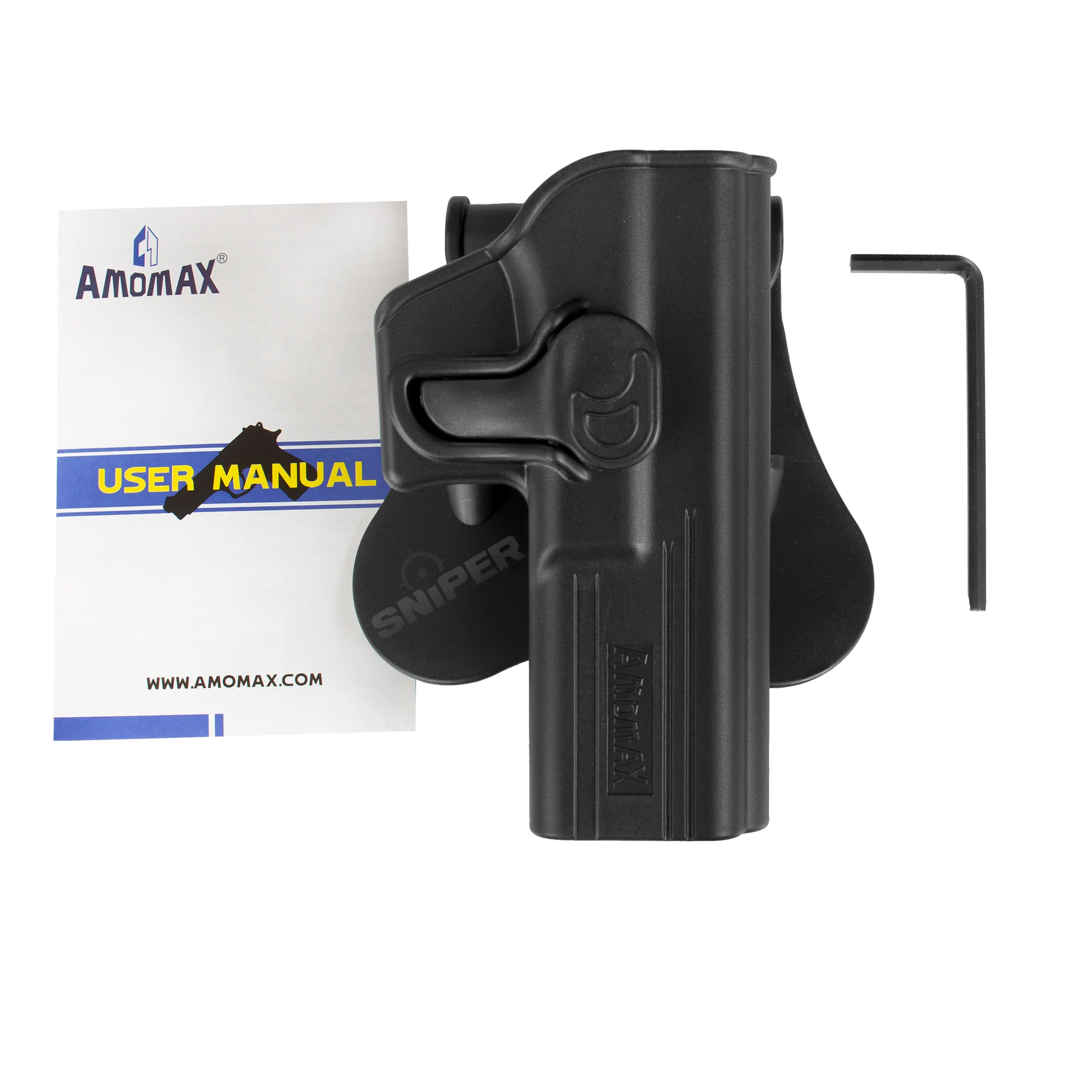 Formholster für Glock17, rechts, Black Formholster für Glock17, rechts, Black