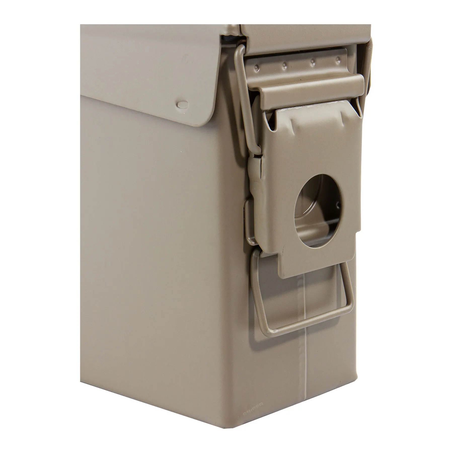 Metall Munitionskiste, 25,5x9x16,8 cm, tan