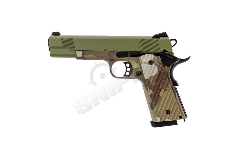 Raven 1911 MEU GBB, Camo/ Green