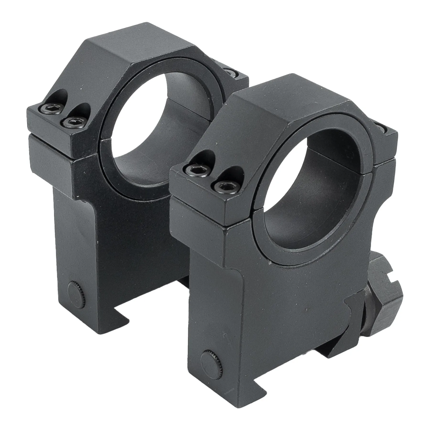 30mm High HD Weaver Rings, Black