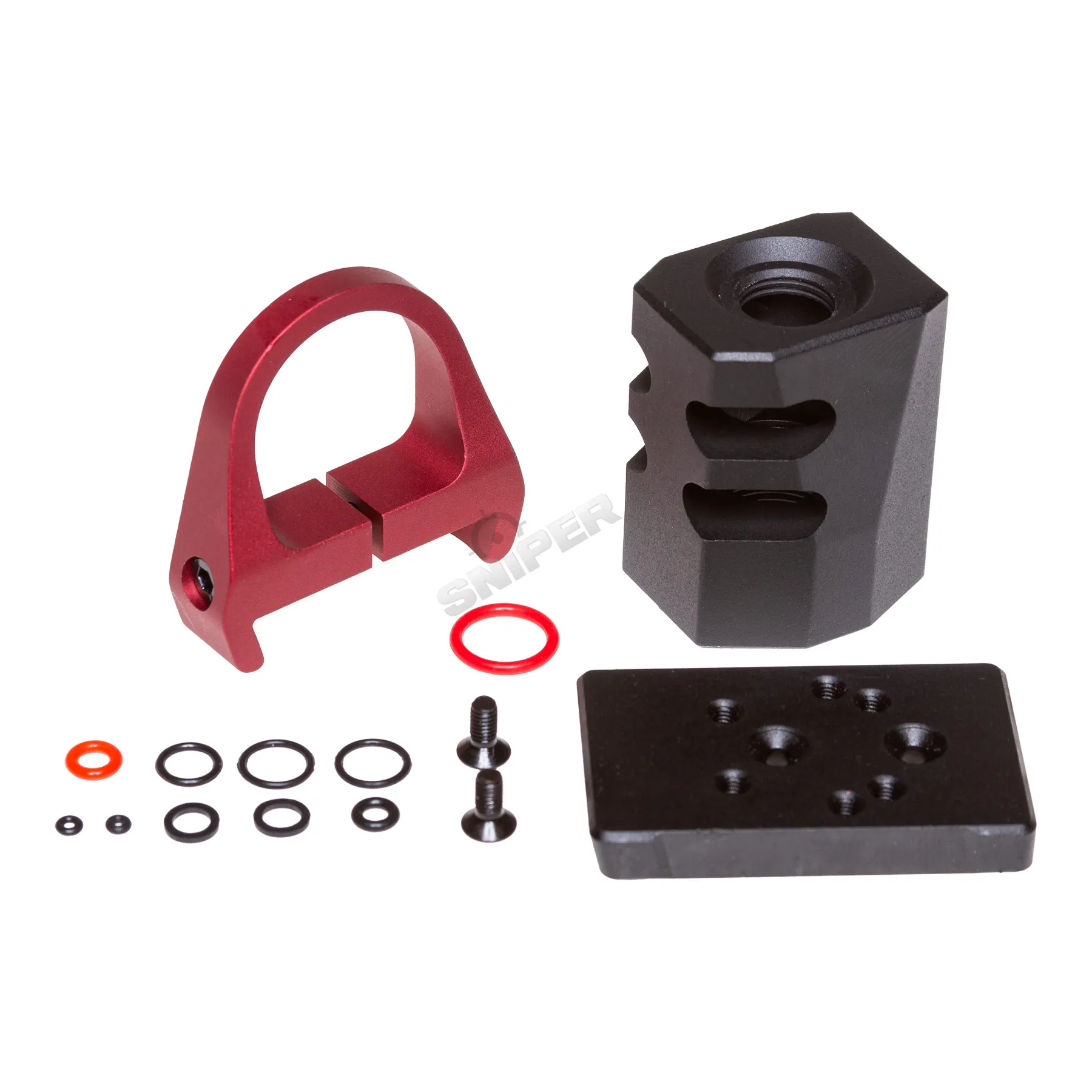 Lancer Tandemkross Cthulhu GBB Softair Pistole, Black/Red Lancer Tandemkross Cthulhu GBB Softair Pistole, Black/Red