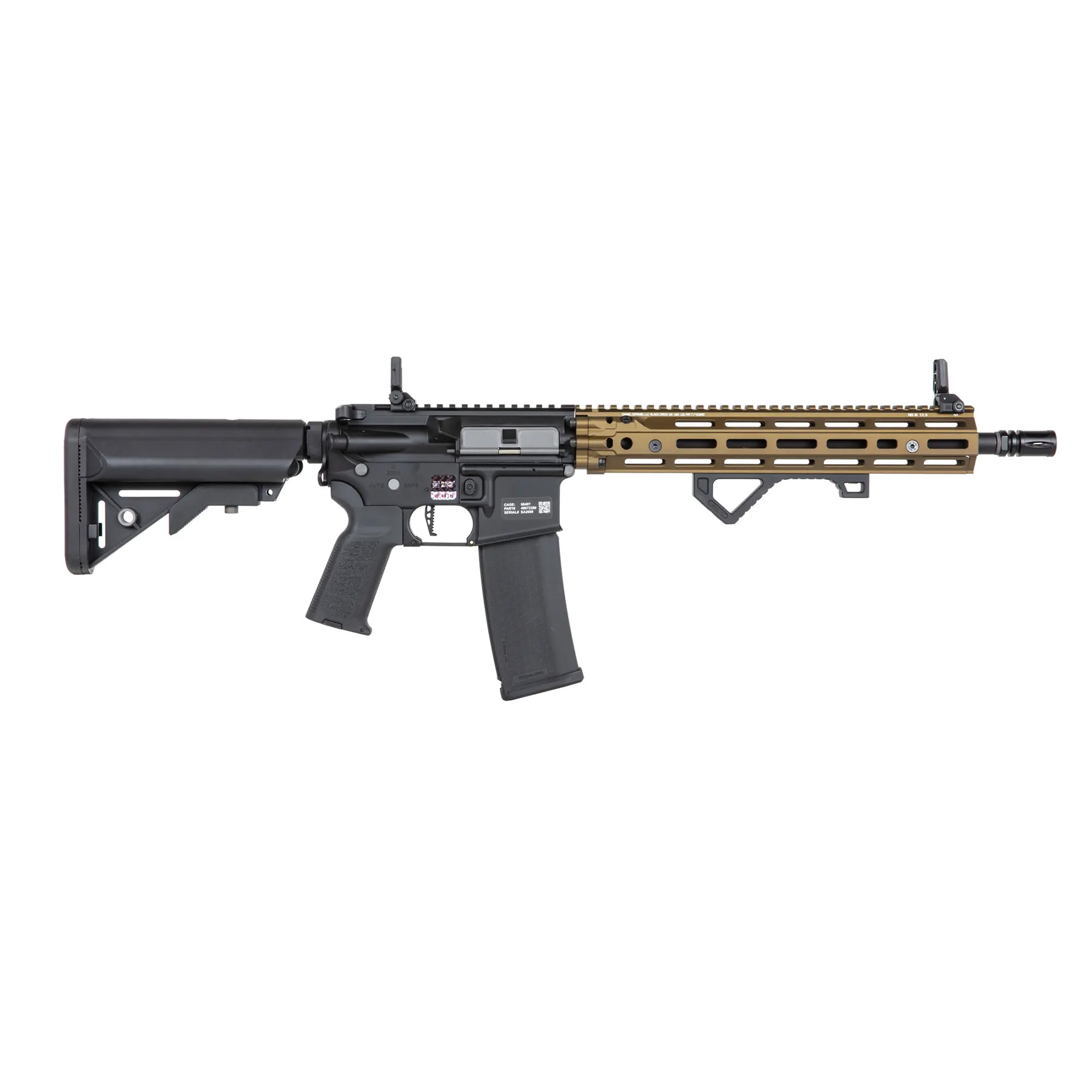 Specna Arms SA-P28 Prime Daniel Defense RIS III 12,5" w/ Aster ETU (S)AEG, Chaos Bronze