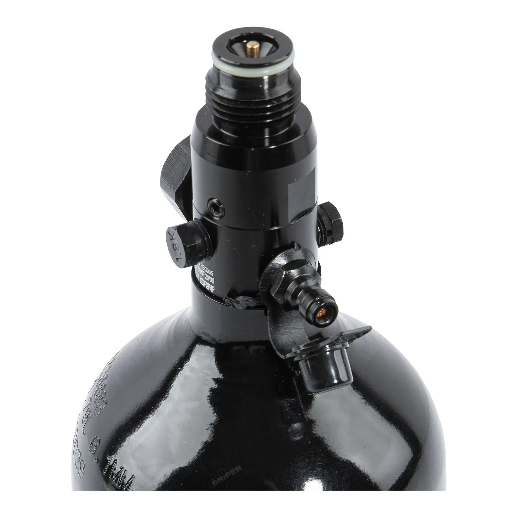 HPA Aluminium 0.8L Proto mit Regulator 3000 psi HPA Aluminium 0.8L Proto mit Regulator 3000 psi