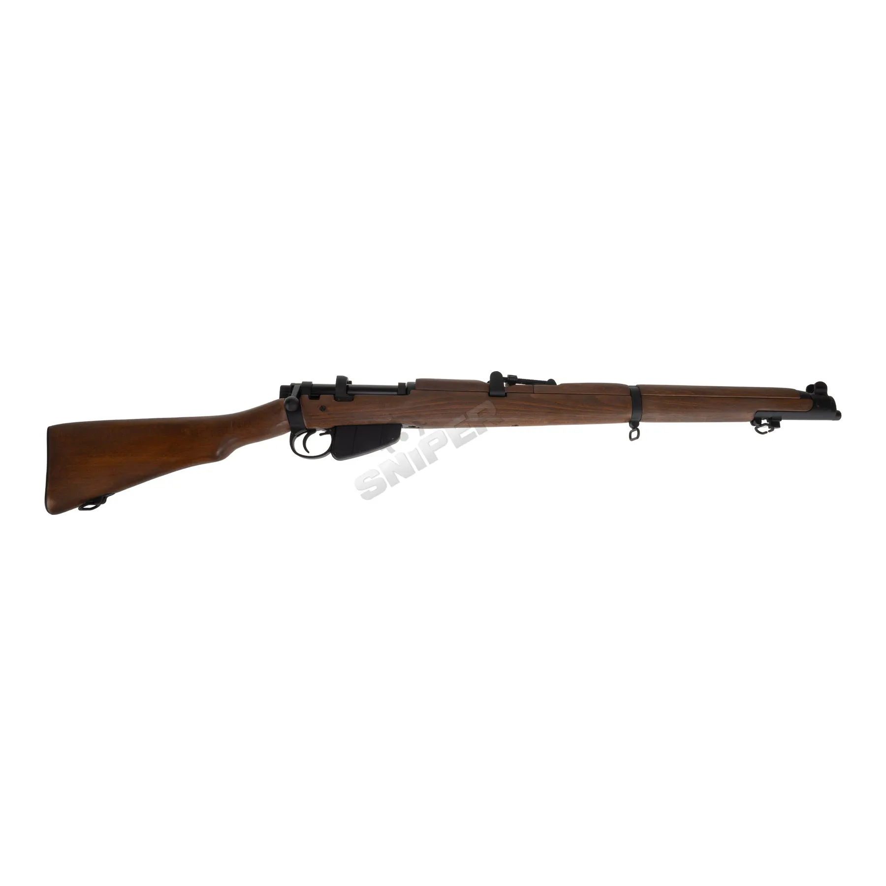 Double Bell Lee Enfield No.1 MK III Scharfschützengewehr, Real Wood