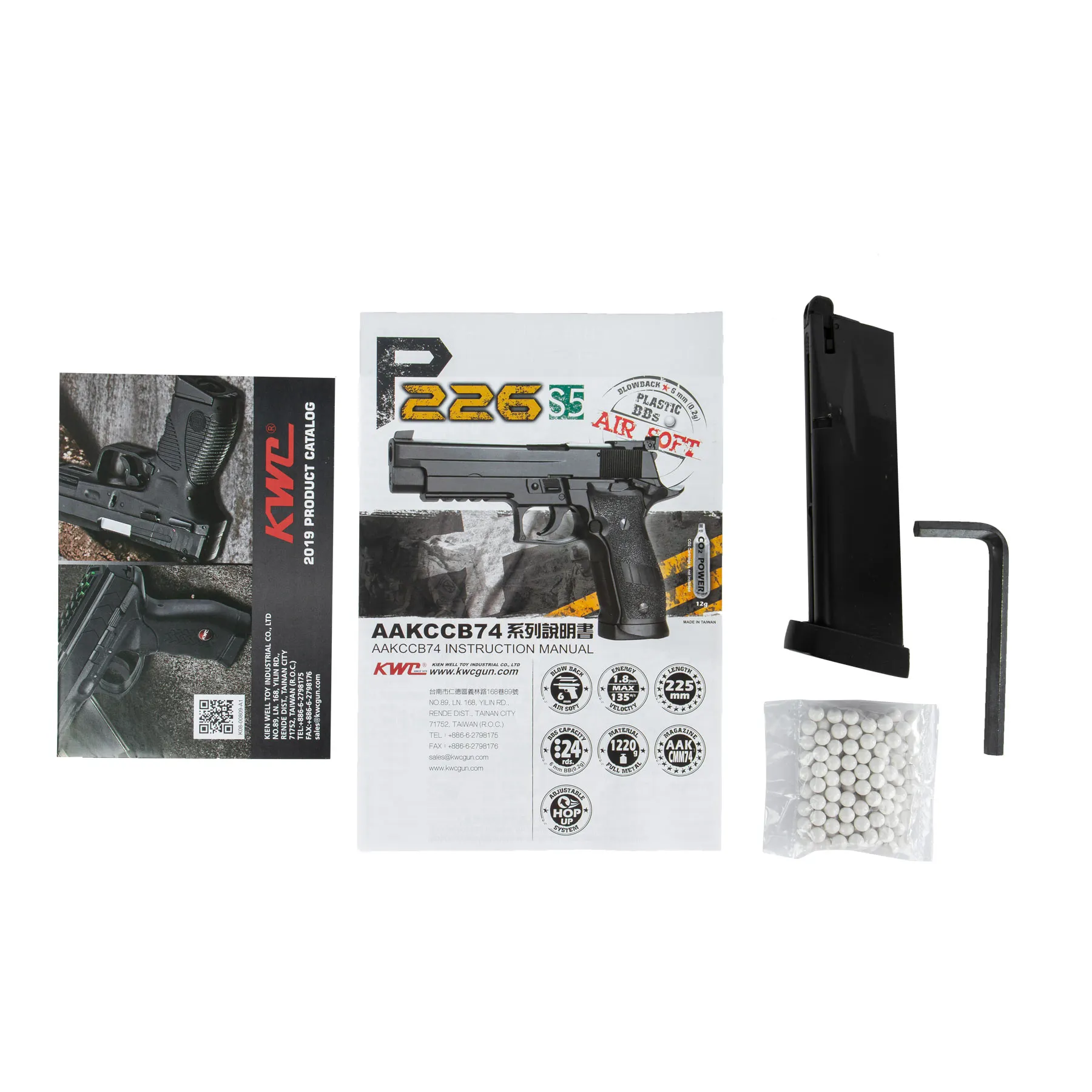 KWC P2 Guardian Full Metal CO2 Softair Pistole