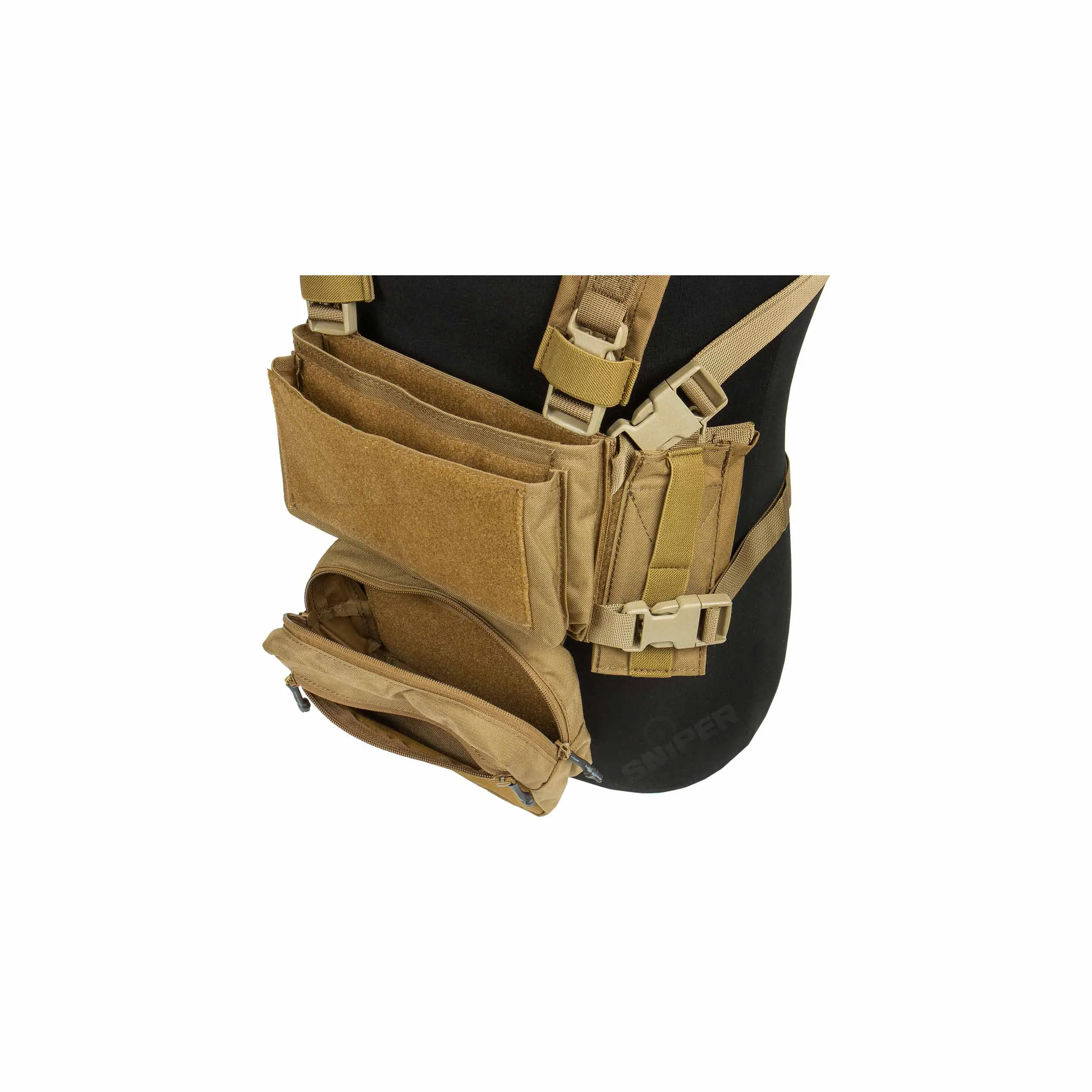 Micro Fight Chissis MK3 Chest Rig, Coyote Brown