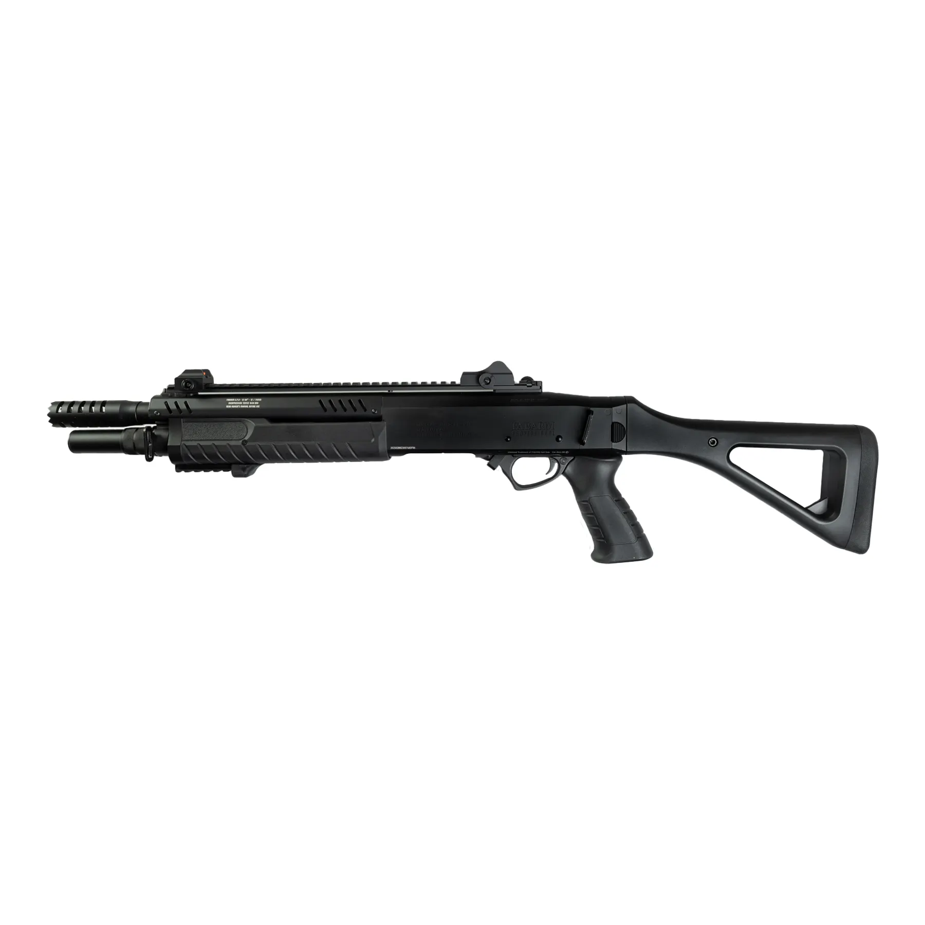 Fabarm STF12 Compact 11" Gas Pumpgun, Black