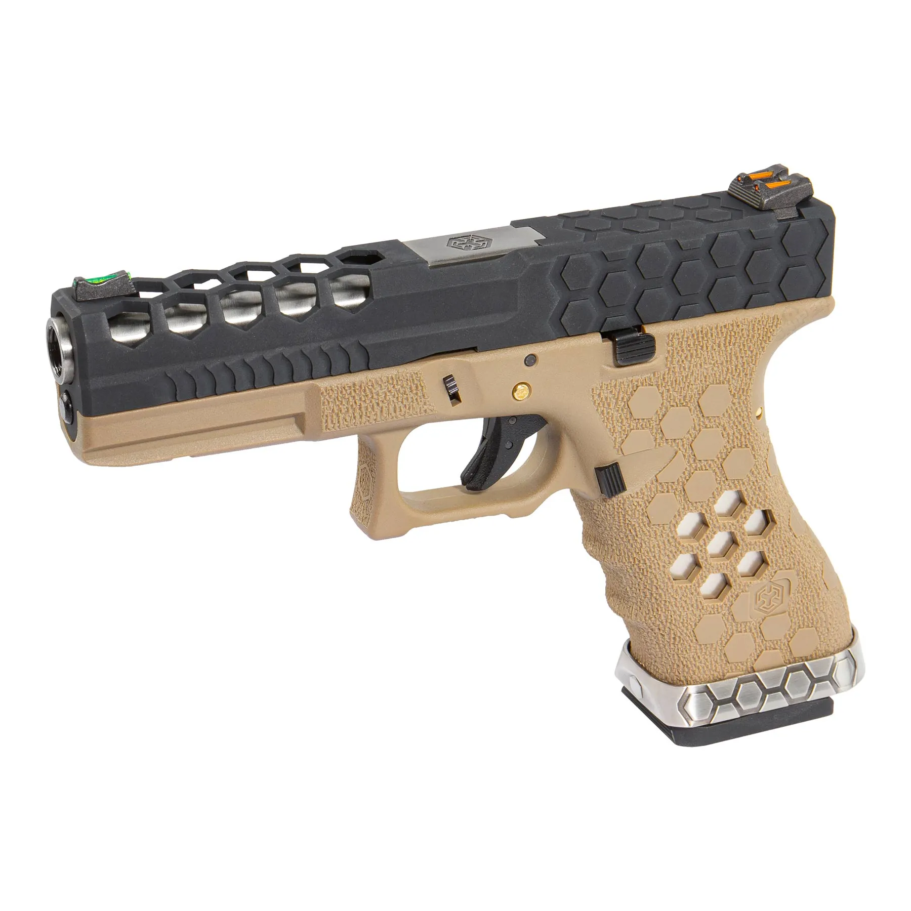 VX0111 Hex Cut Pistol, GBB SAC Custom VX0111 Hex Cut GBB Softair Pistole