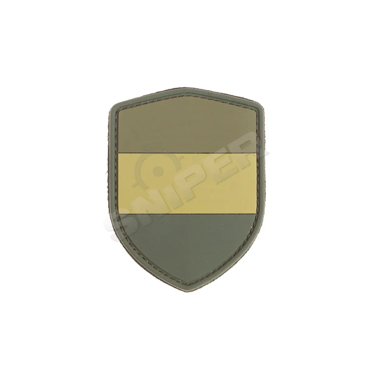 Deutschland Schild PVC Patch, green