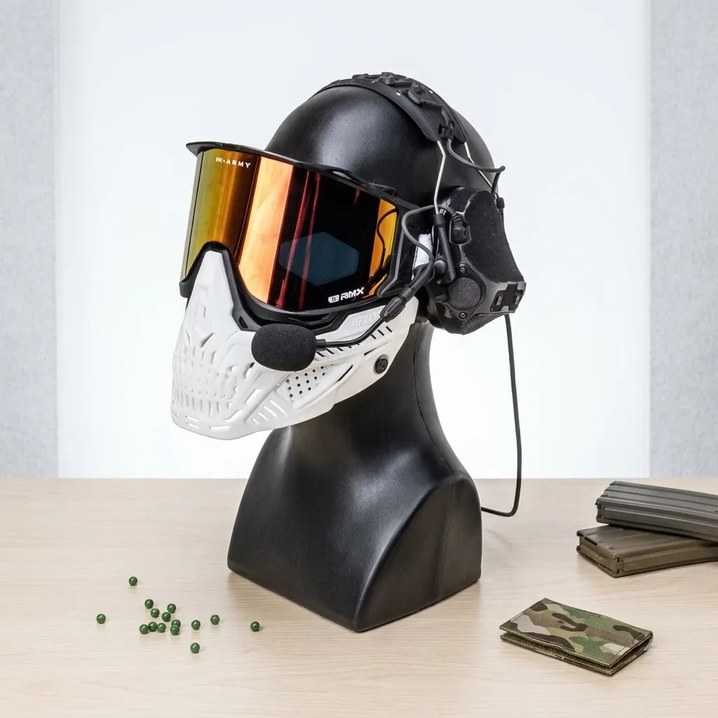 RMX GHOST Edition Goggle System, white fire #1