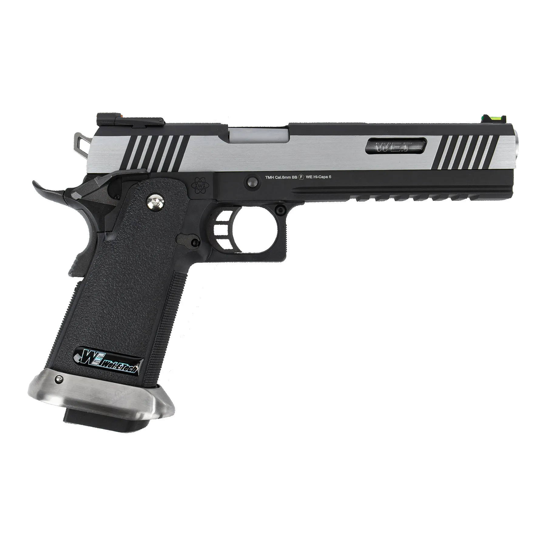 WE Hi-Capa 6 Silver Barrel Force Dualtone GBB Softair Pistole