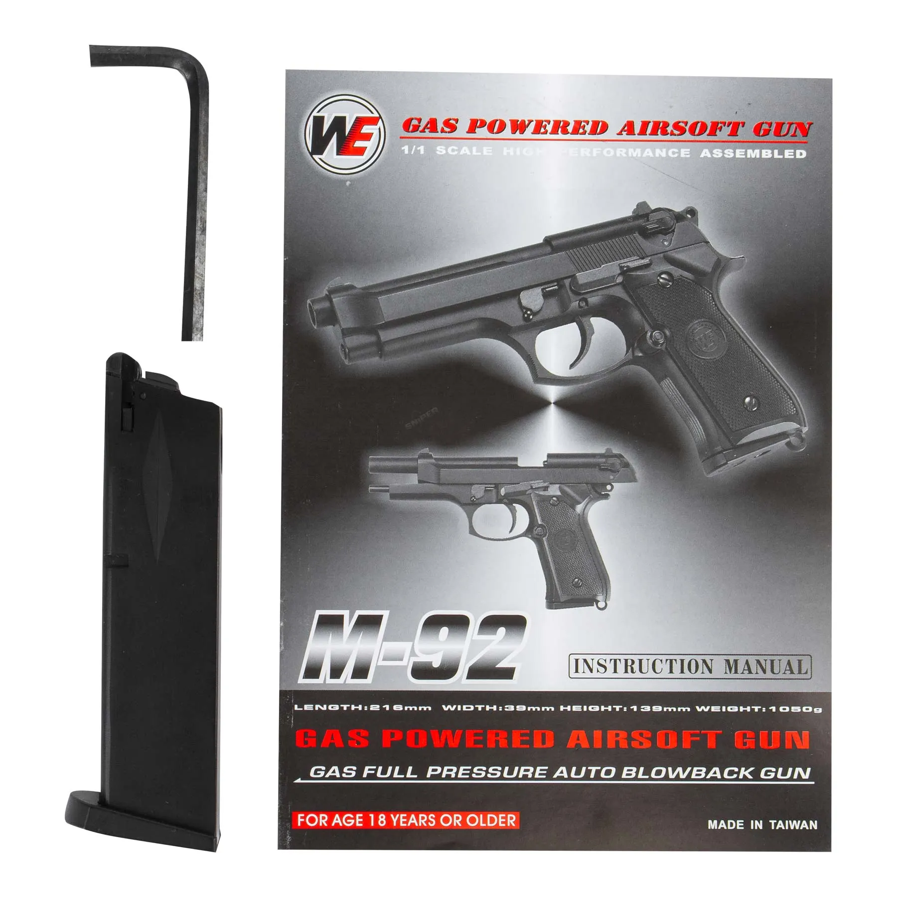 WE USMC M9A1 CO2 Softair Pistole