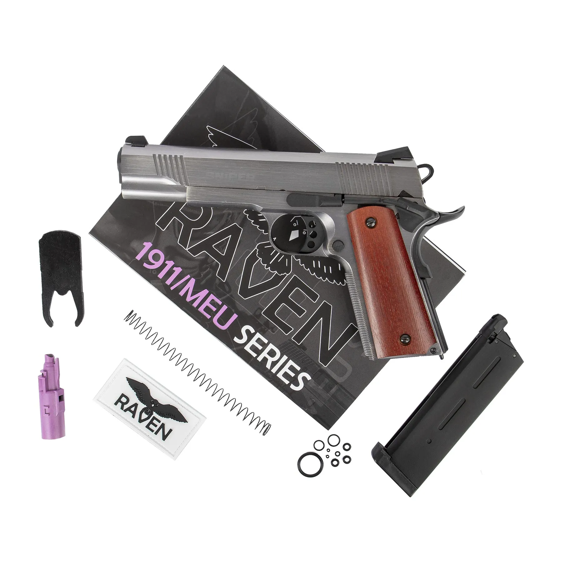 Raven 1911 MEU GBB, Brushed Alu