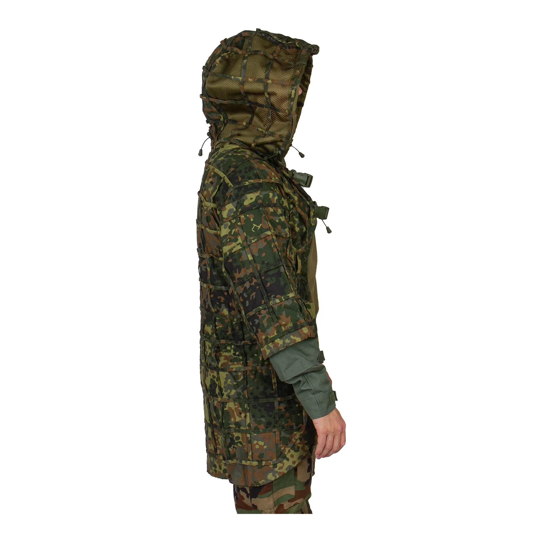 Invader Ghillie Base Plain, Flecktarn