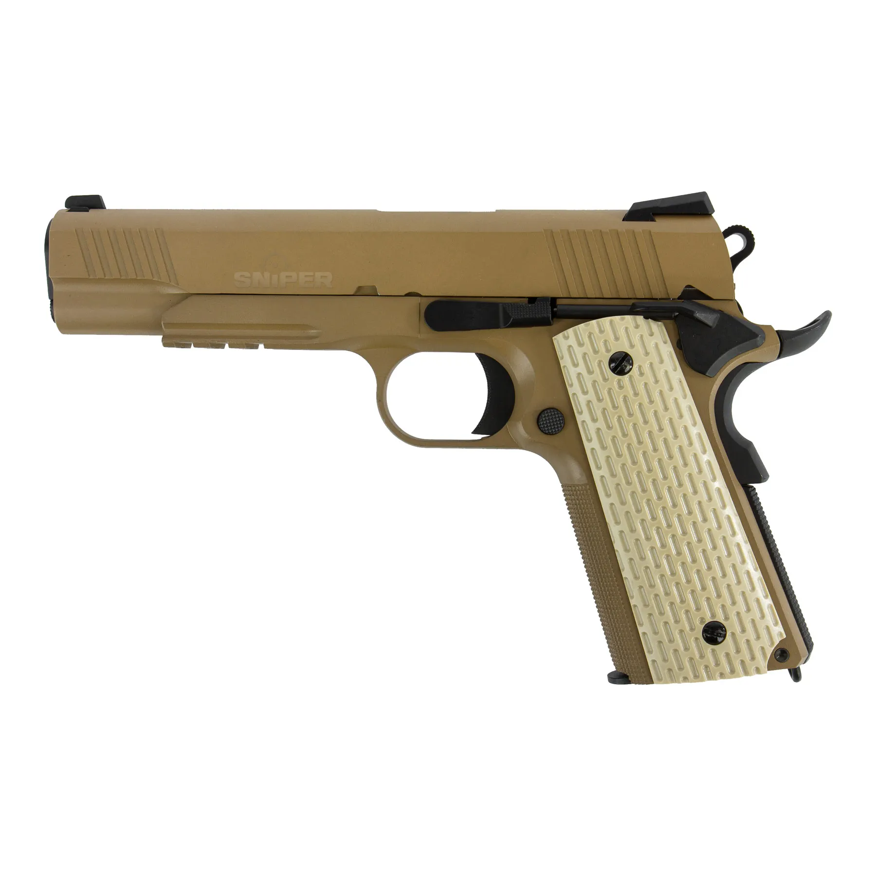 WE Desert Warrior 5.1 Full Metal Desert GBB Softair Pistole