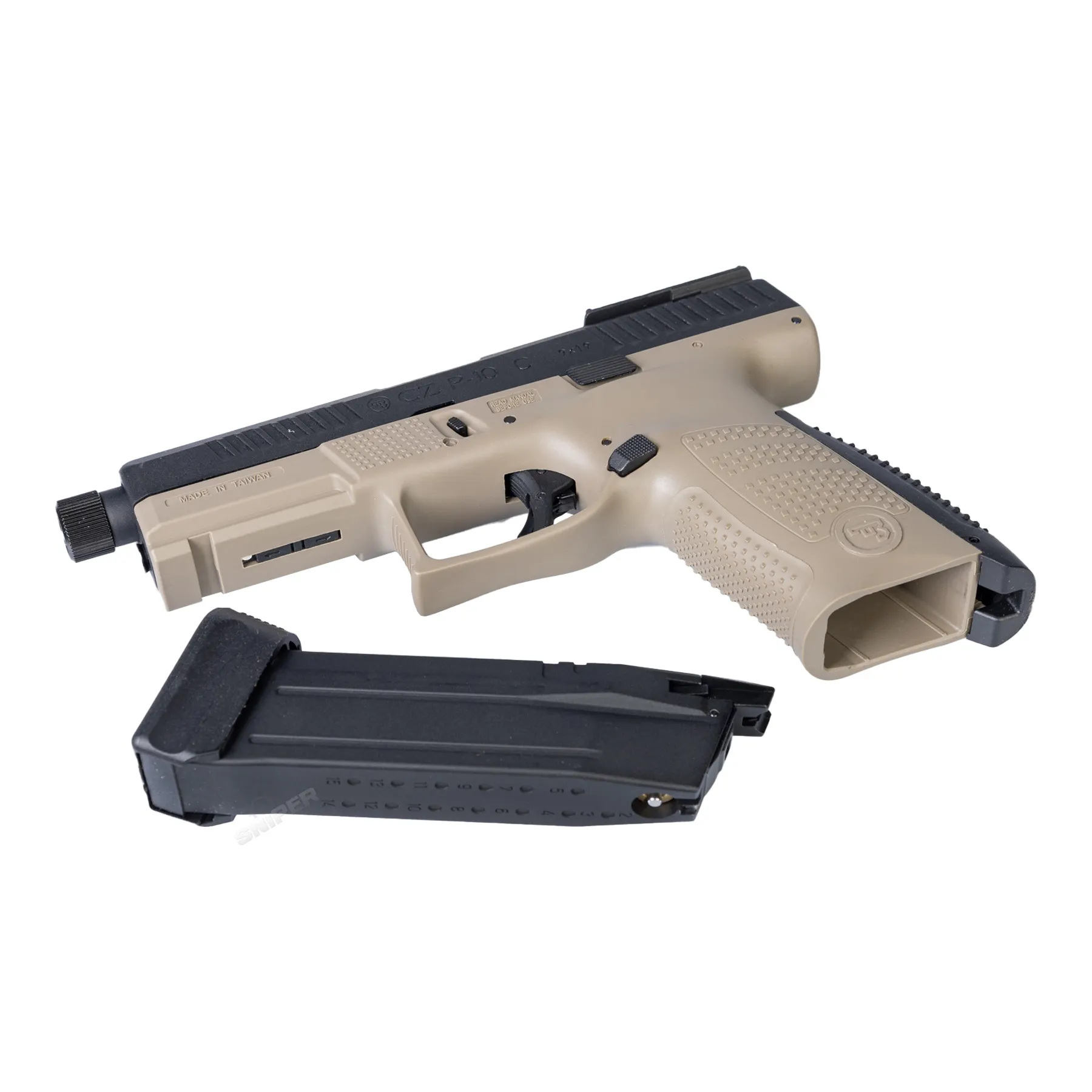 ASG CZ P-10C Optic Ready Dualtone Co2 Softair Pistole ASG CZ P-10C Optic Ready Dualtone Co2 Softair Pistole