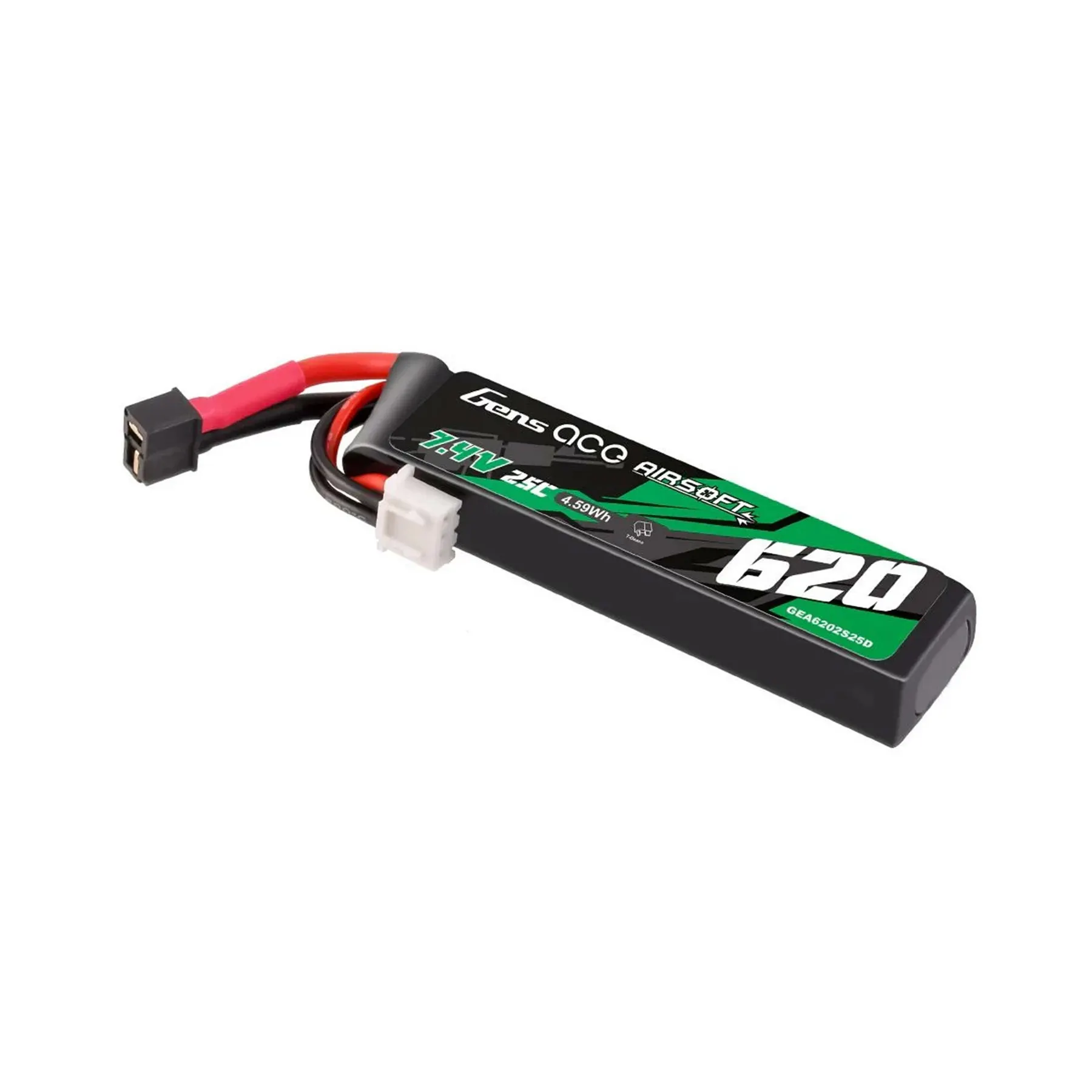Mini-Deans 7,4V 620mAh 25C LiPo-Akku für AEP, 1 Stick