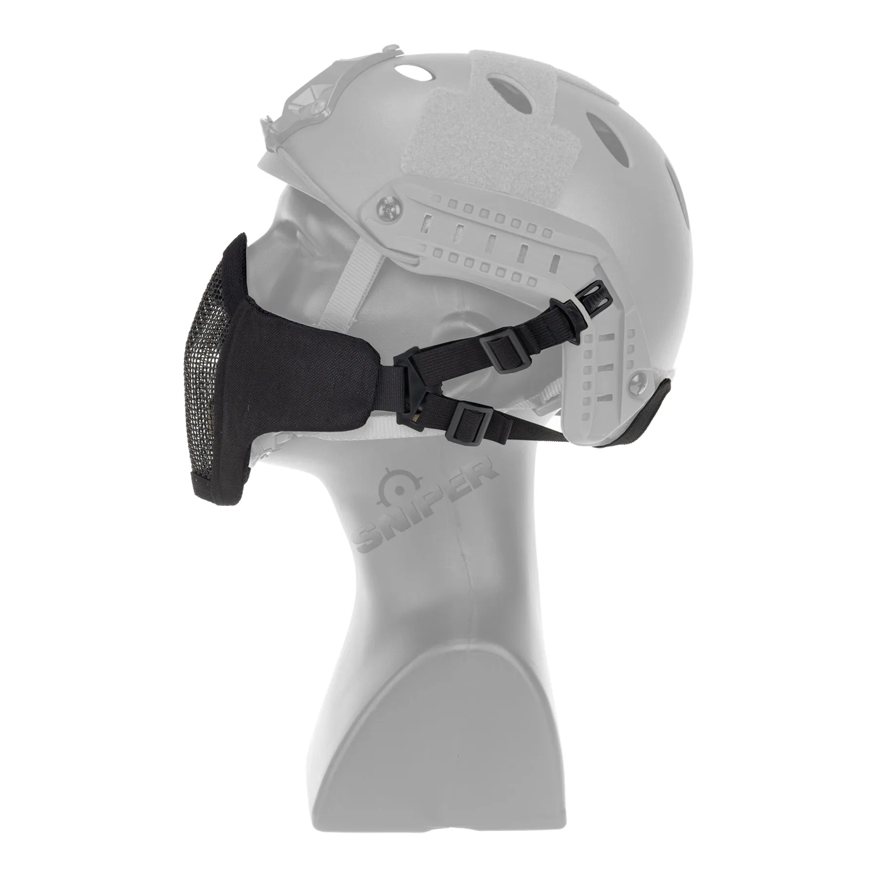 Reapo Helmet Mesh Face Mask, Black
