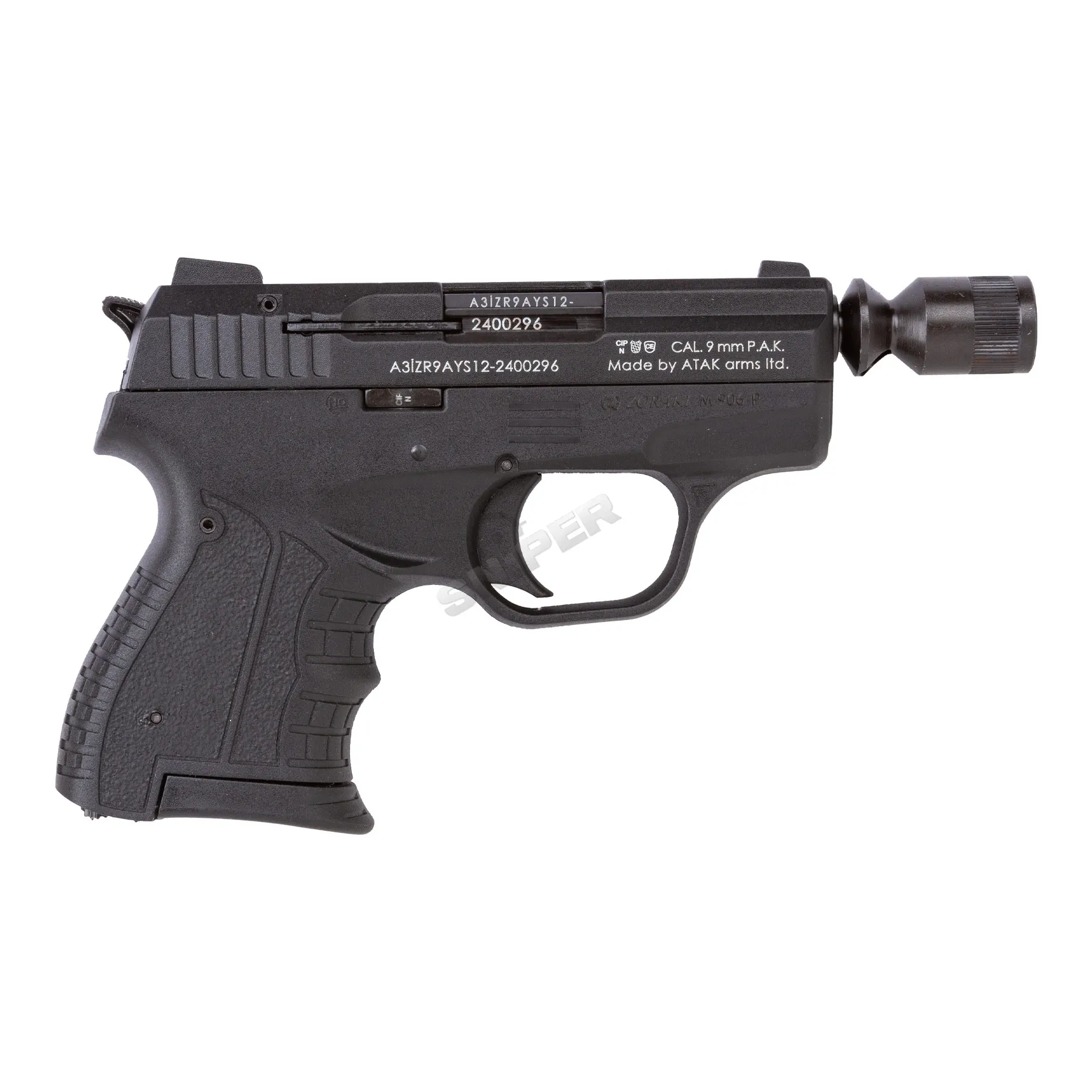 Zoraki 906 9mm P.A.K. Schreckschusspistole, Black Zoraki 906 9mm P.A.K. Schreckschusspistole, Black