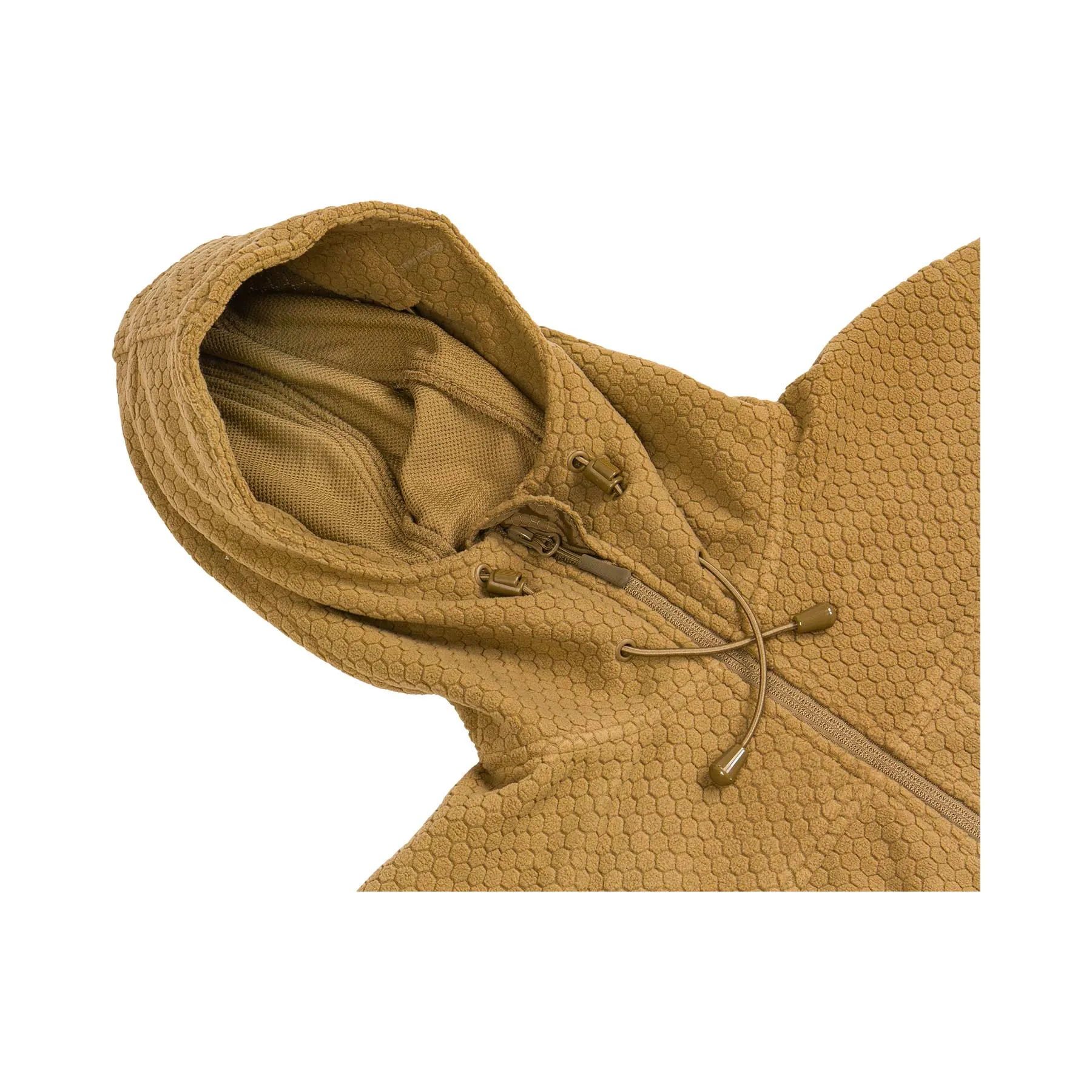 Hexagon Fleece Weste, Coyote Brown