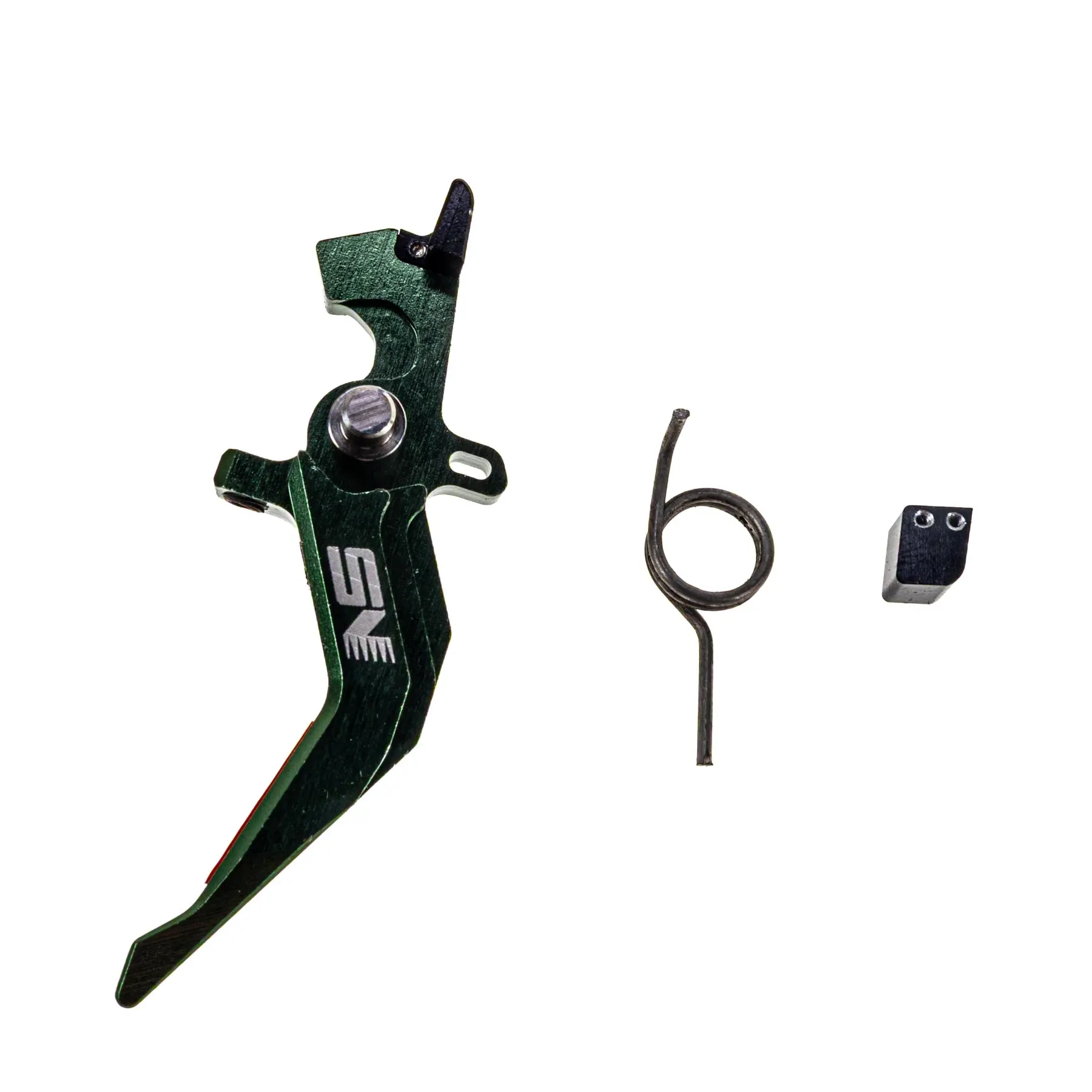 CNC Aluminum Adjustable Trigger Style A, Green