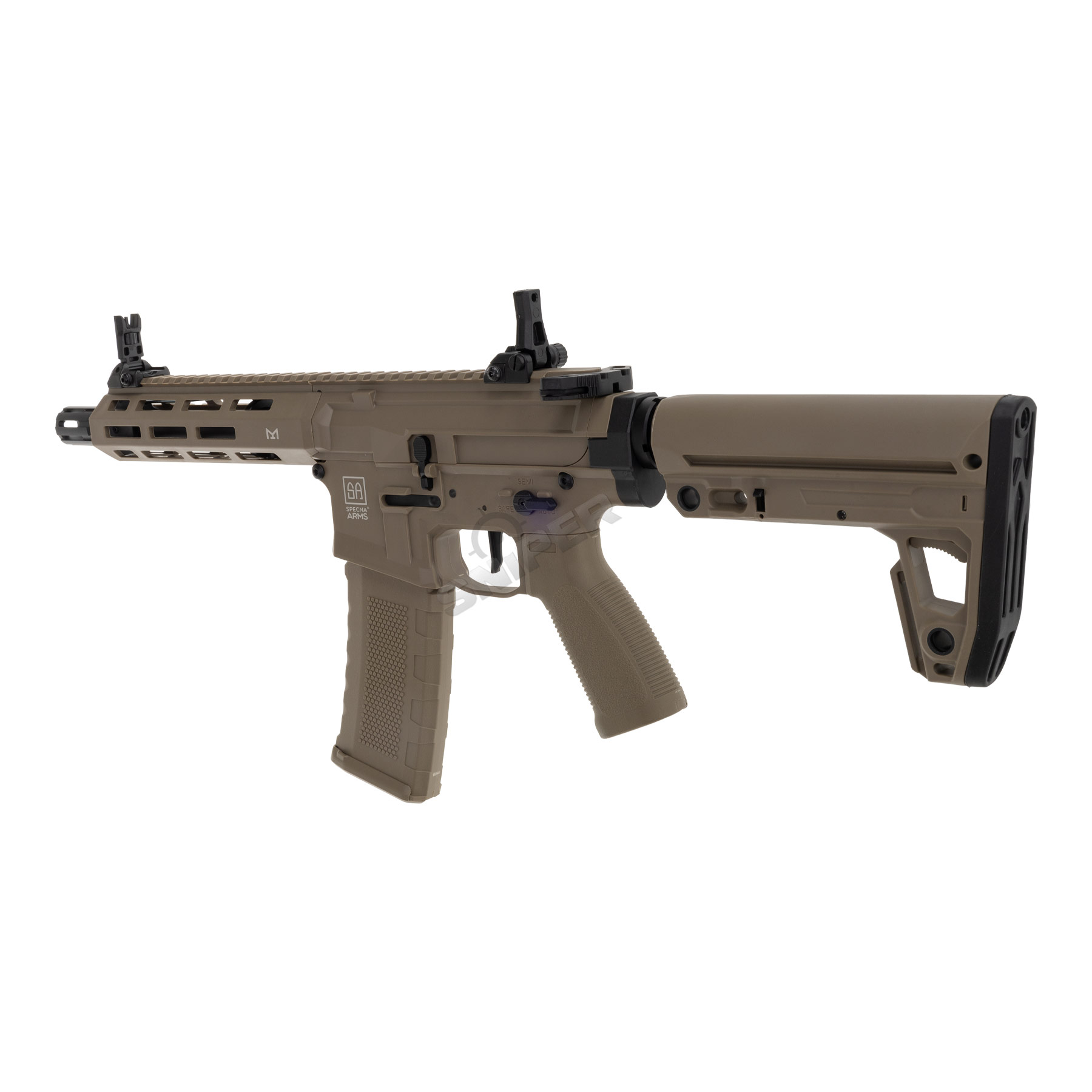 Specna Arms SA-F20 Flex Tuned-Up w/ ETU < 0,5 Joule Softair Gewehr, Tan