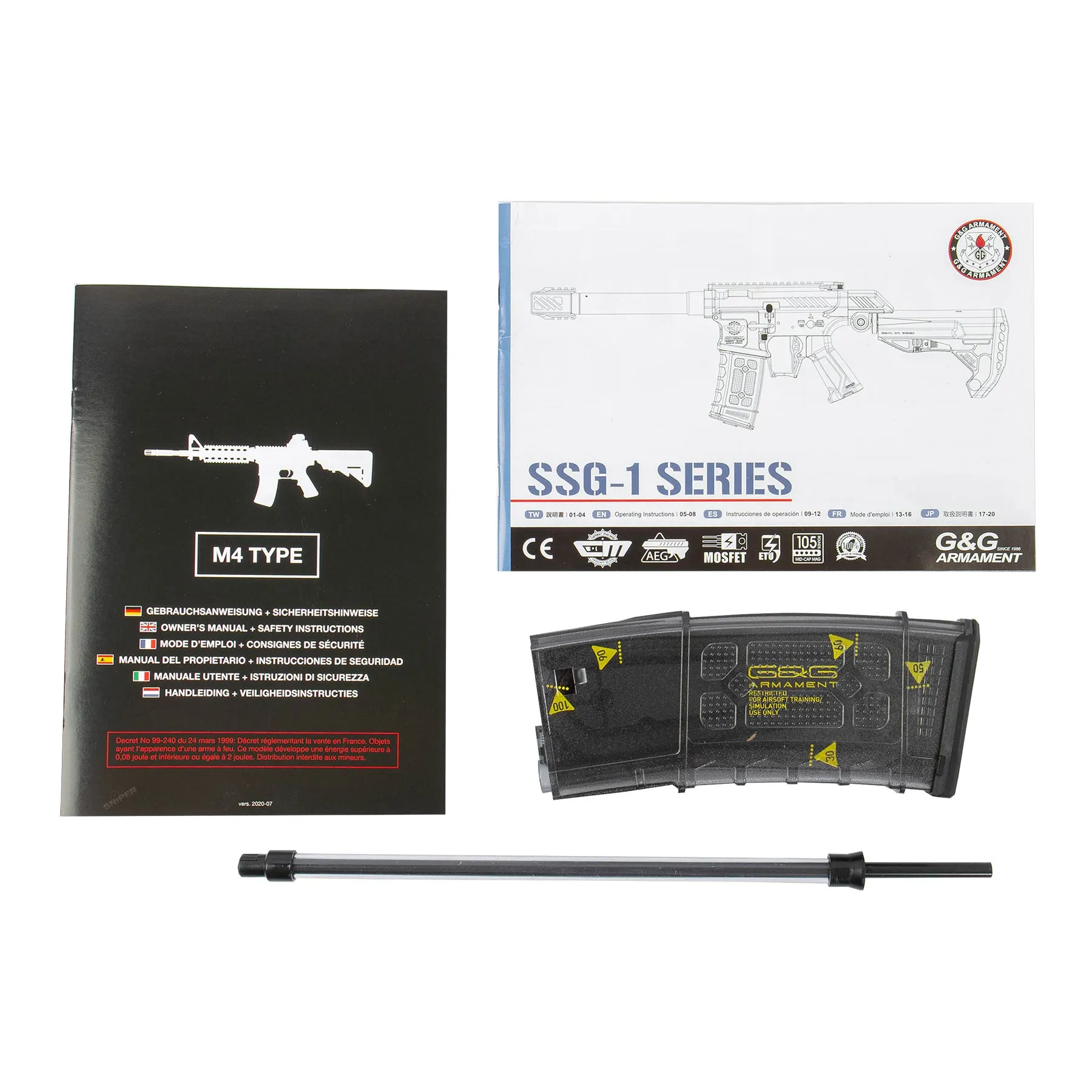 G&G SSG-1 Speedsoft AEG 0.5J Softair Gewehr Black