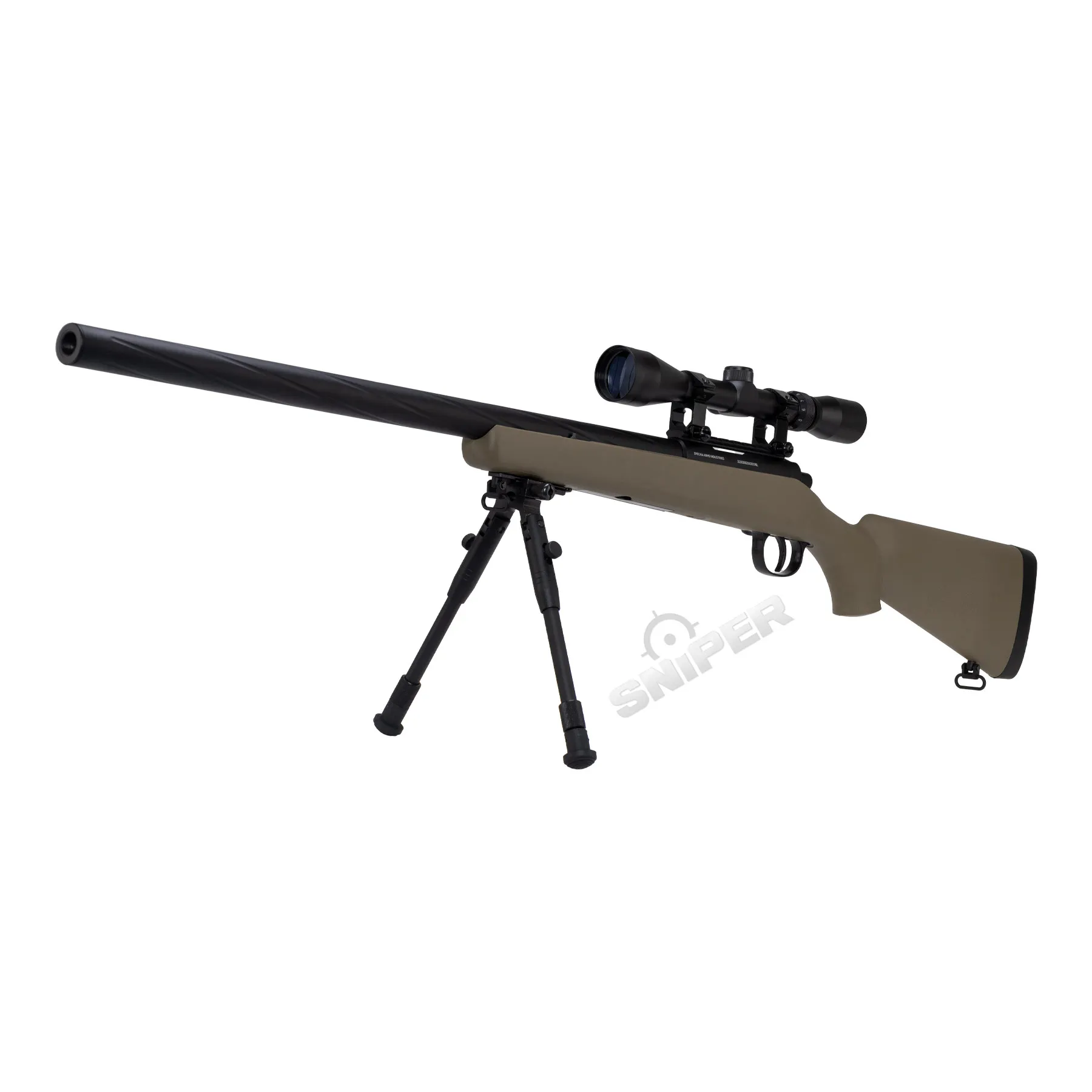 Specna Arms SA-S12 Scharfschützengewehr w/ Scope & Bipod, Tan