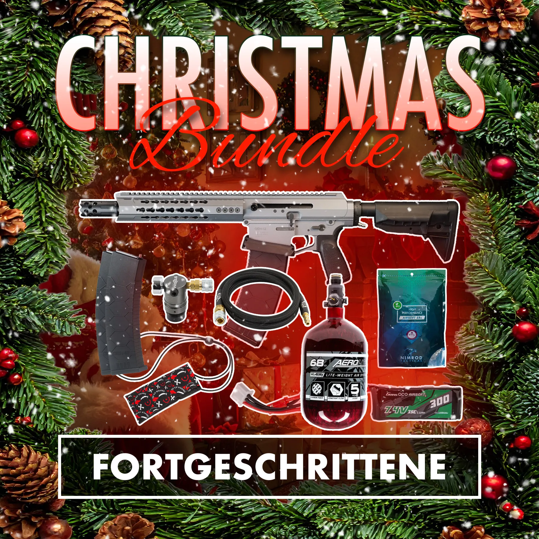 Christmas-Bundle - Wolverine TTI JW4 Dracarys GEN-12 MTW HPA Shotgun, Grey