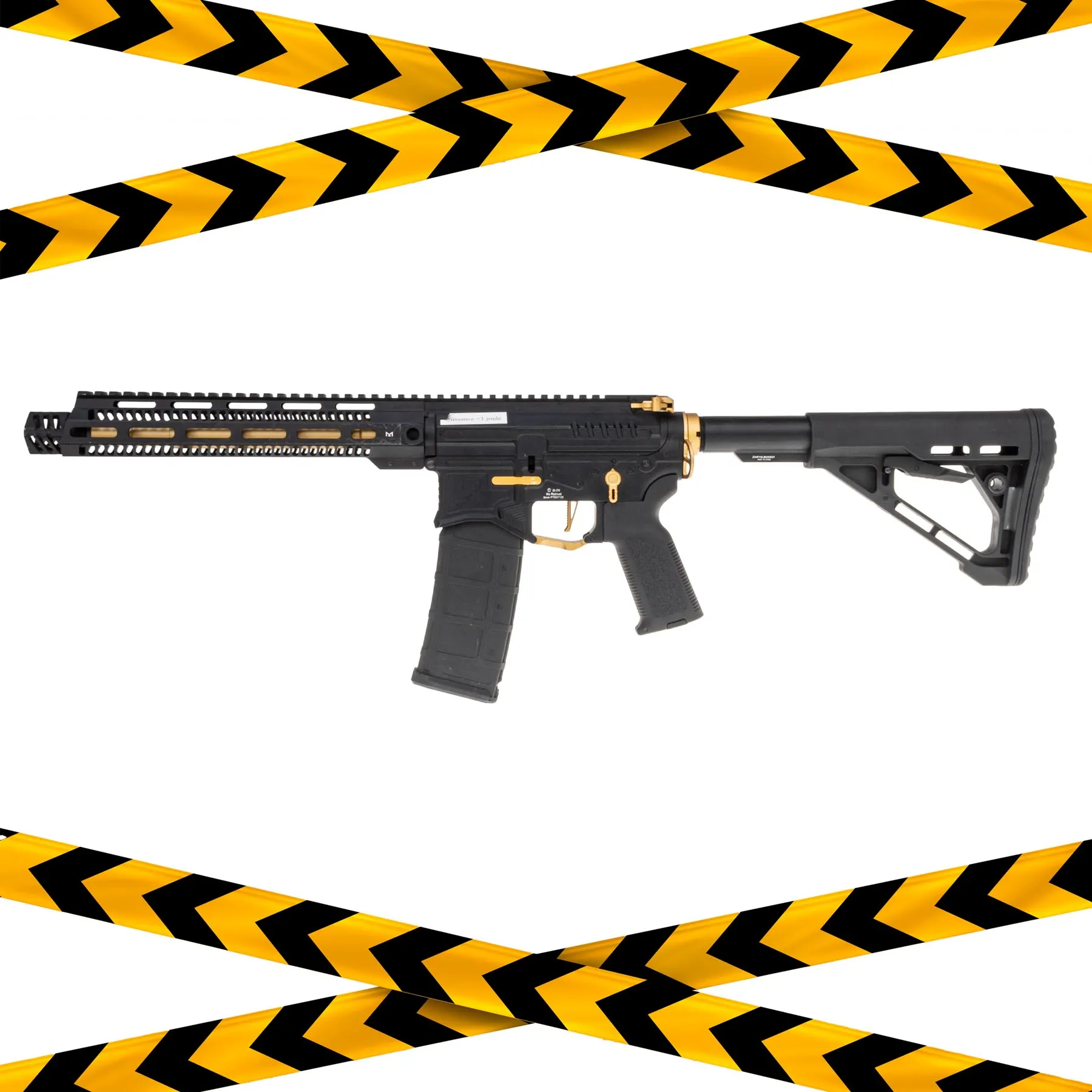 B-Ware Zion Arms M4 M-Lok 10" (S)AEG, Black/Gold