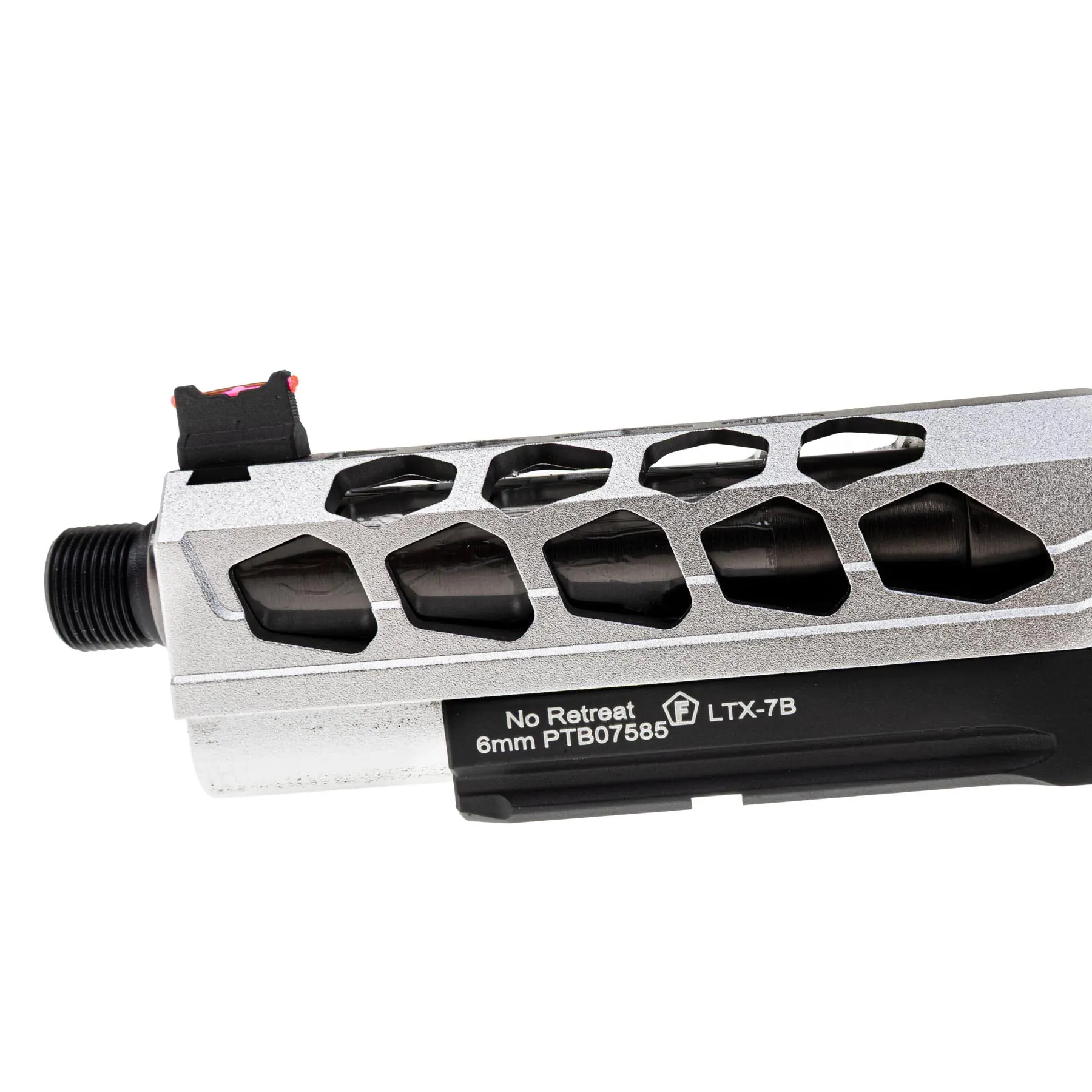 Lancer Tactical LTX-7B Stryk RMR Hi-Capa GBB Softairpistole, Silver