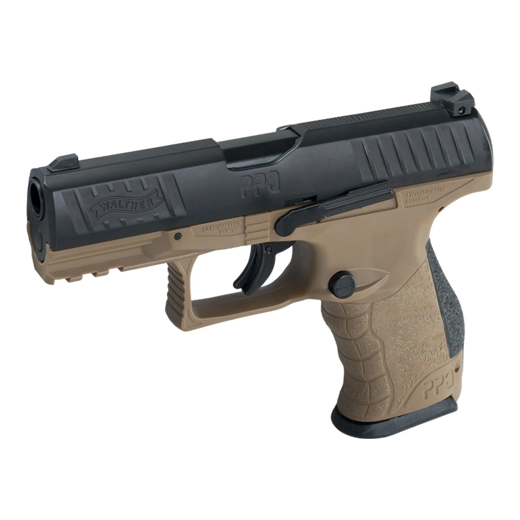 RAM Pistole T4E Walther PPQ M2 43 Cal, Black & RAL8000 RAM Pistole T4E Walther PPQ M2 43 Cal, Black & RAL8000