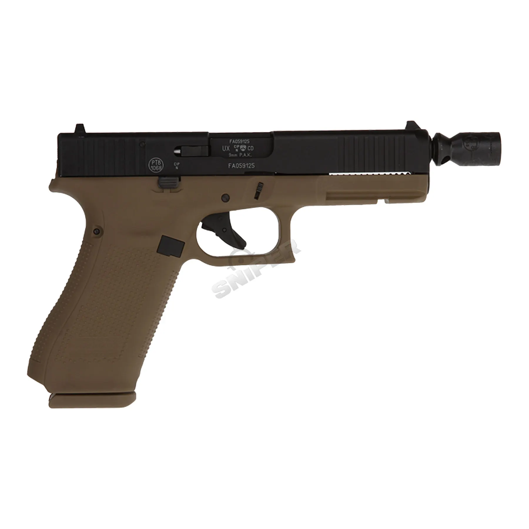 Silvester Deal #1 - Glock 17 Gen 5 9mm P.A.K Schreckschusswaffe, French Army Silvester Deal #1 - Glock 17 Gen 5 9mm P.A.K Schreckschusswaffe, French Army
