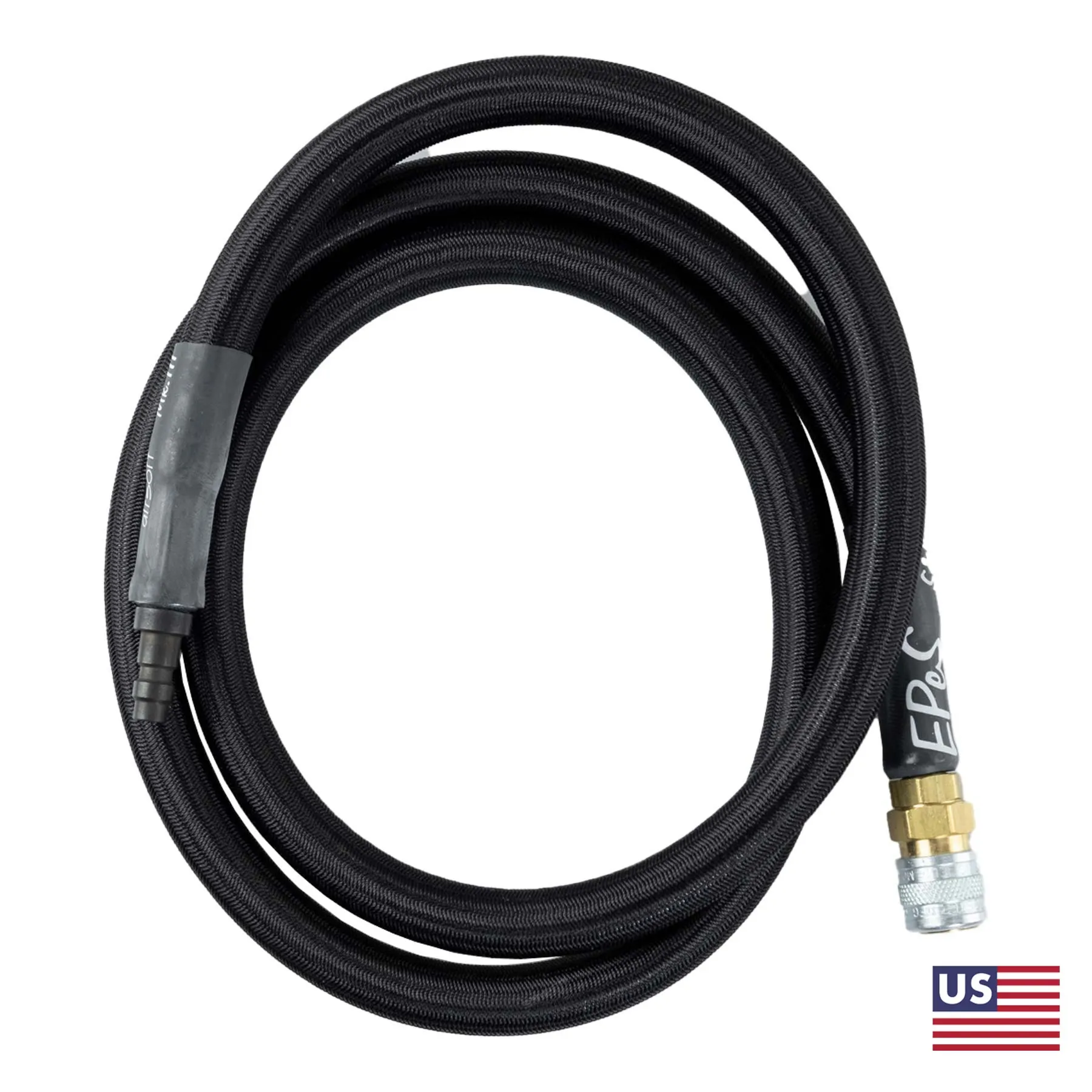HPA S&F MK. III 115cm Braided Hose Line US, Black